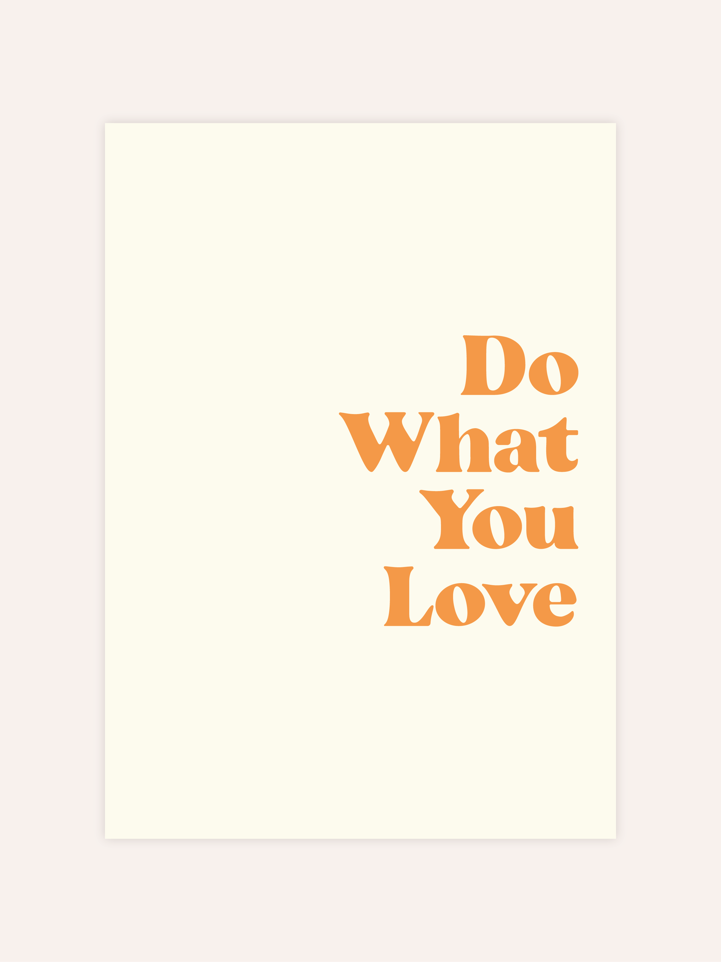 Do What You Love Poster