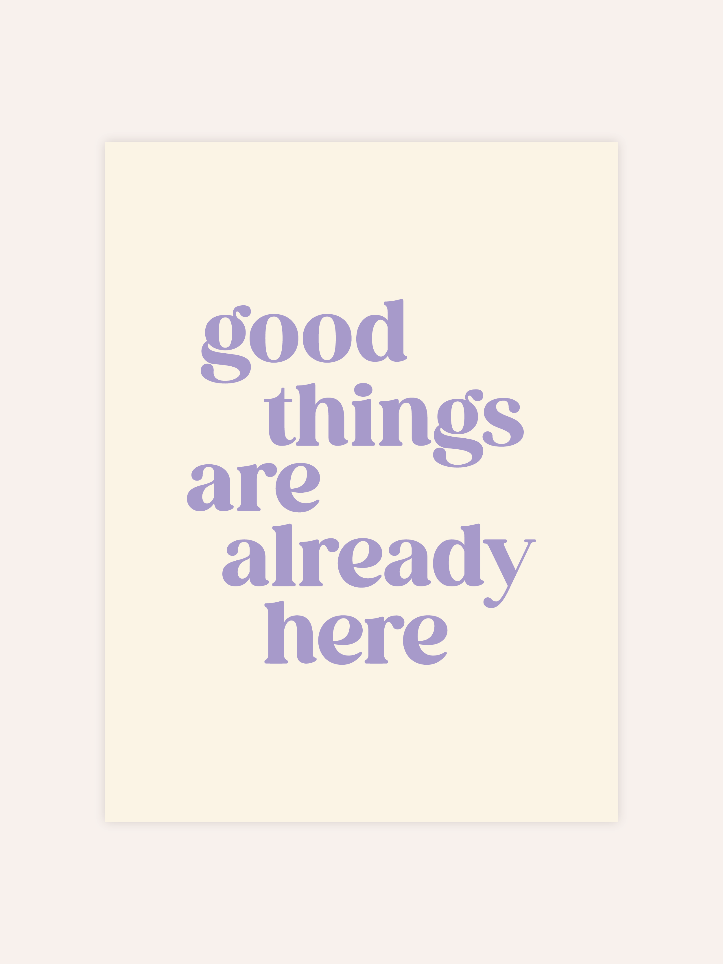 Good Things Are Already Here Poster