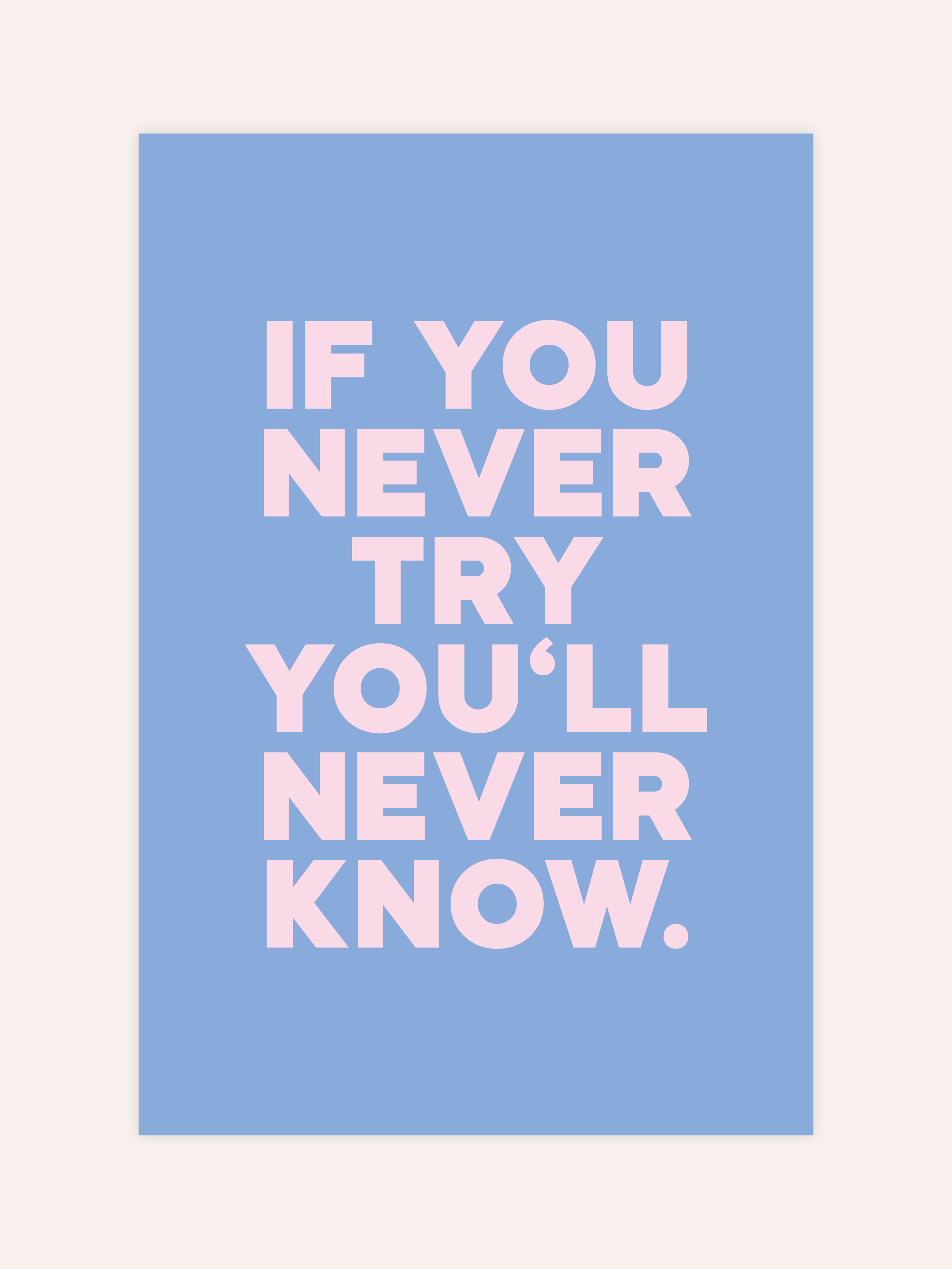 If You Never Try Poster