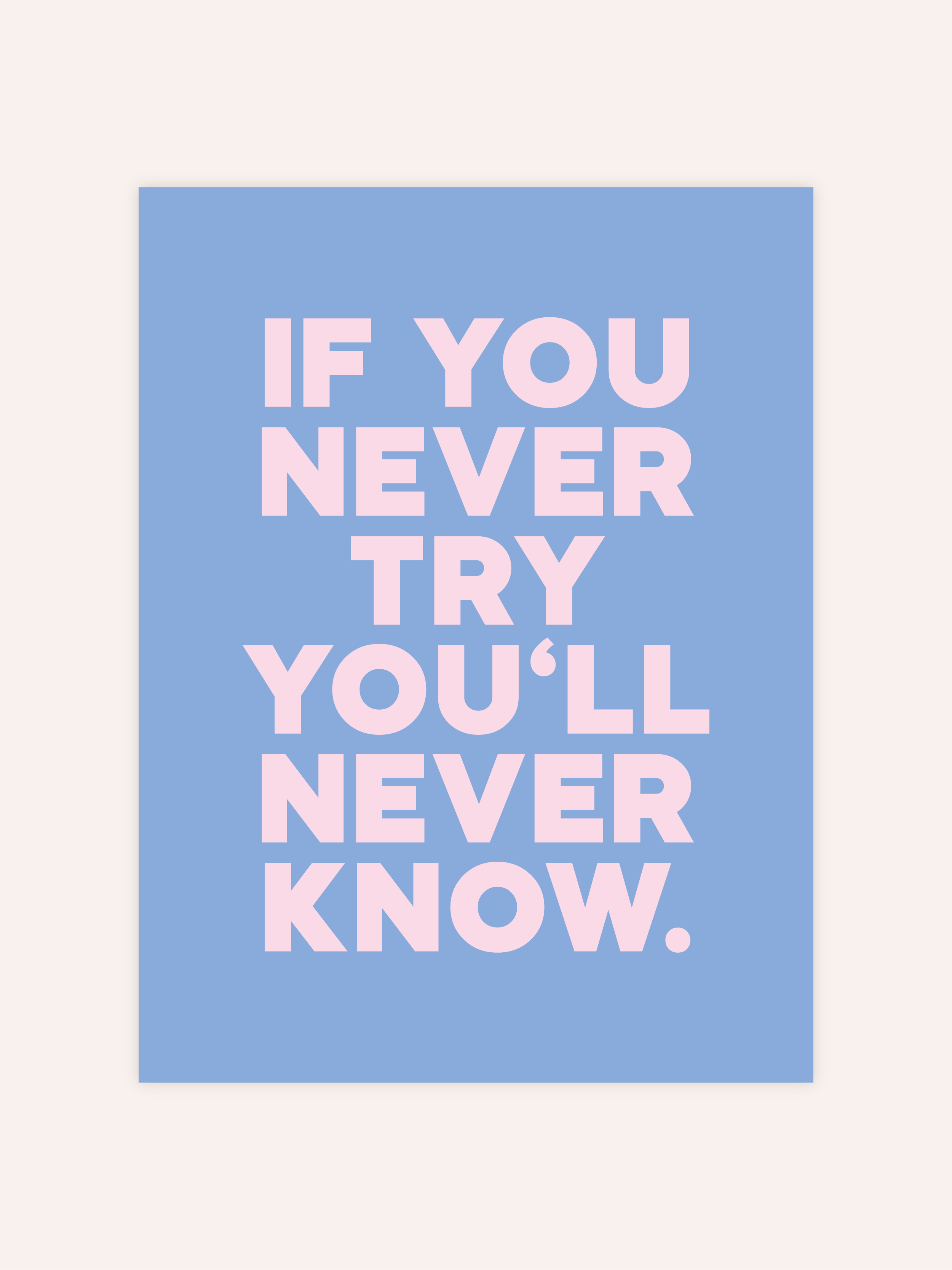 If You Never Try Poster