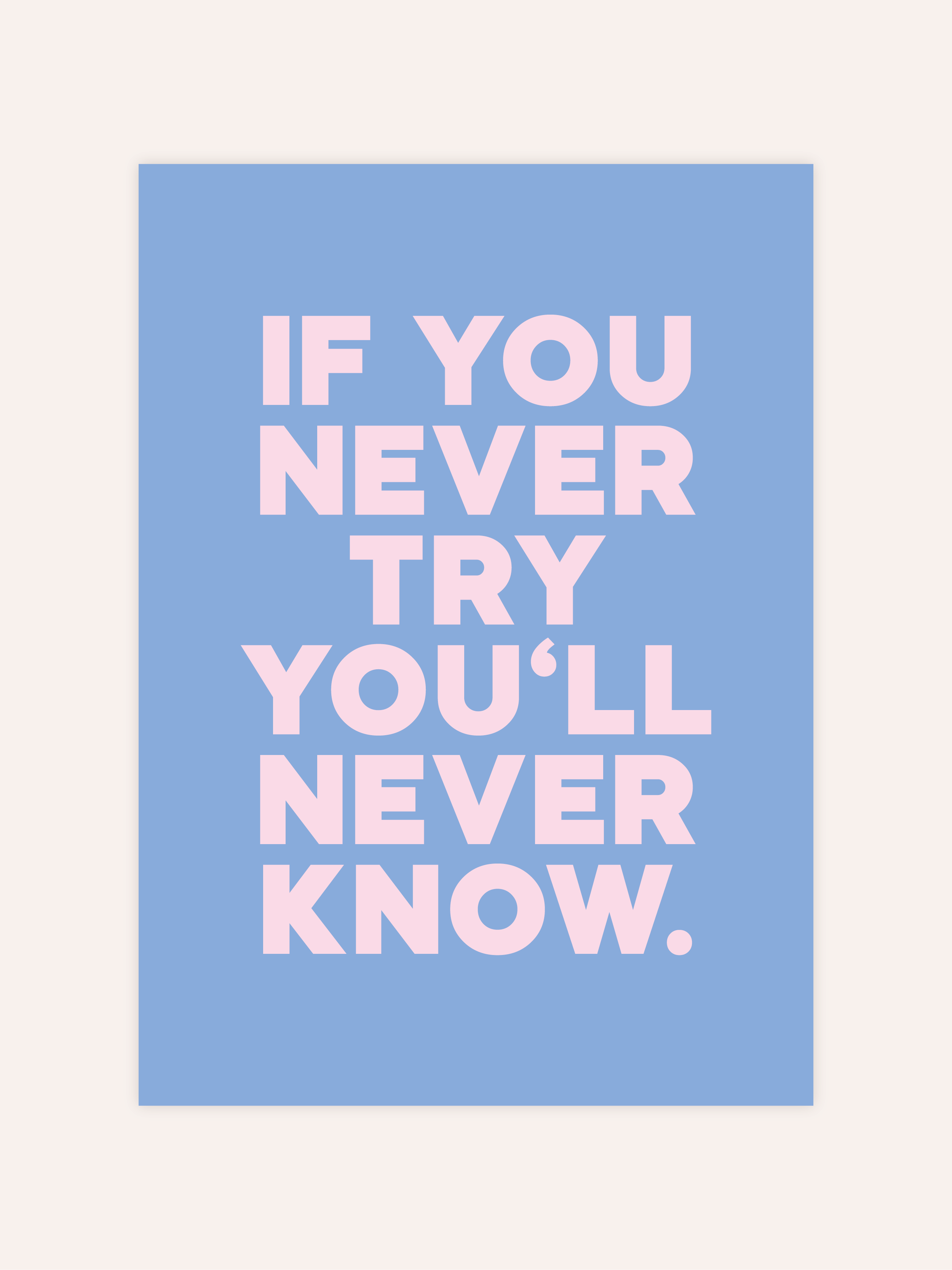If You Never Try Poster