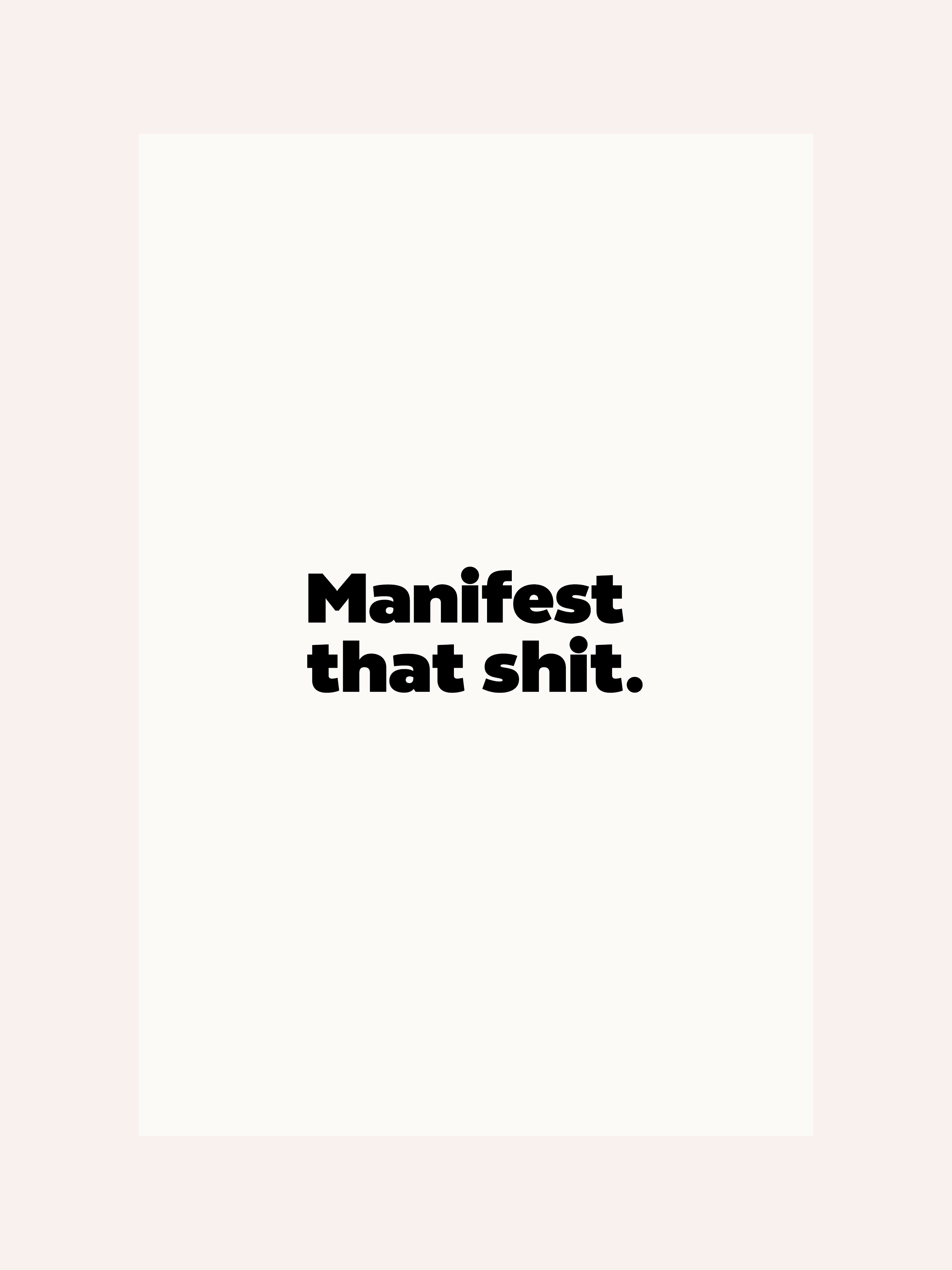 Manifest That Poster