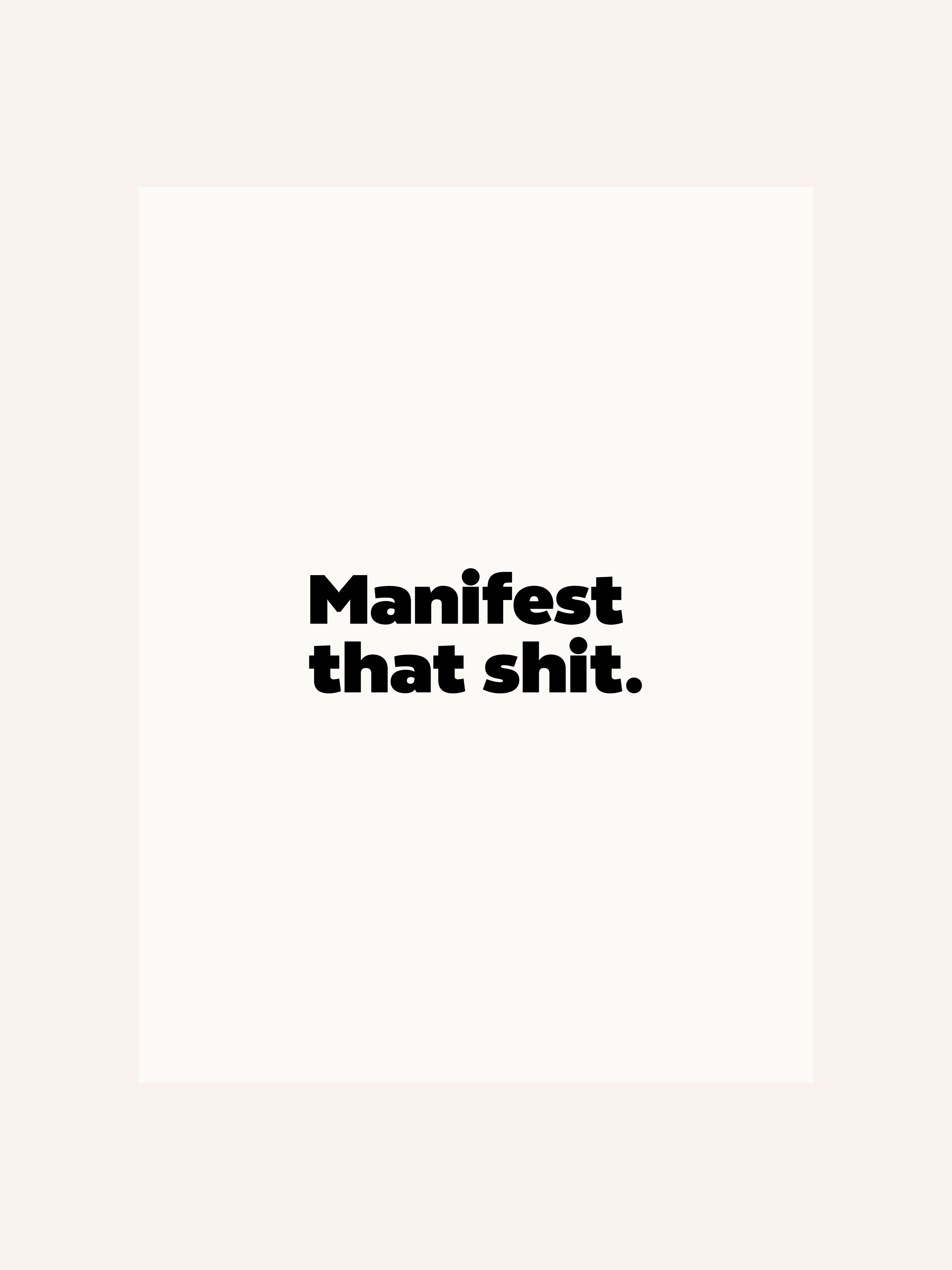 Manifest That Poster