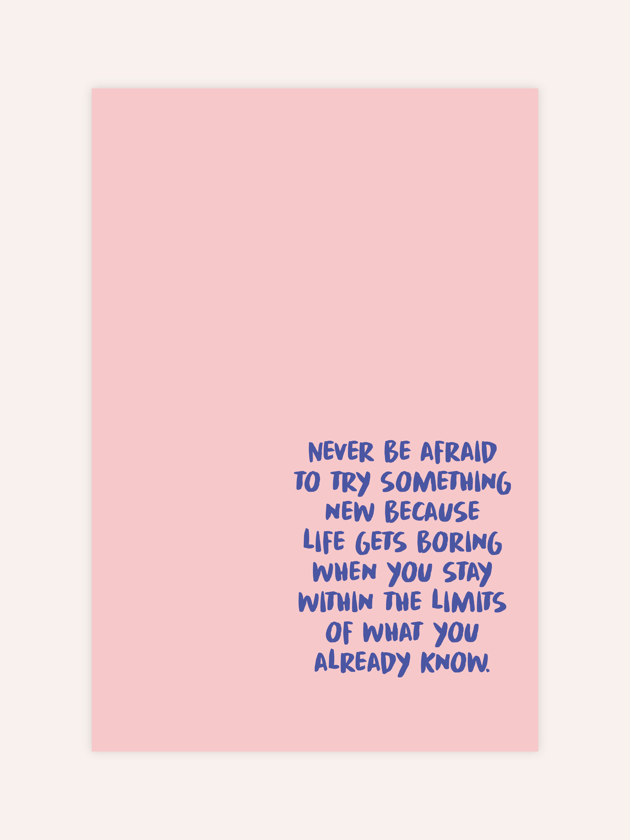 Never Be Afraid Poster