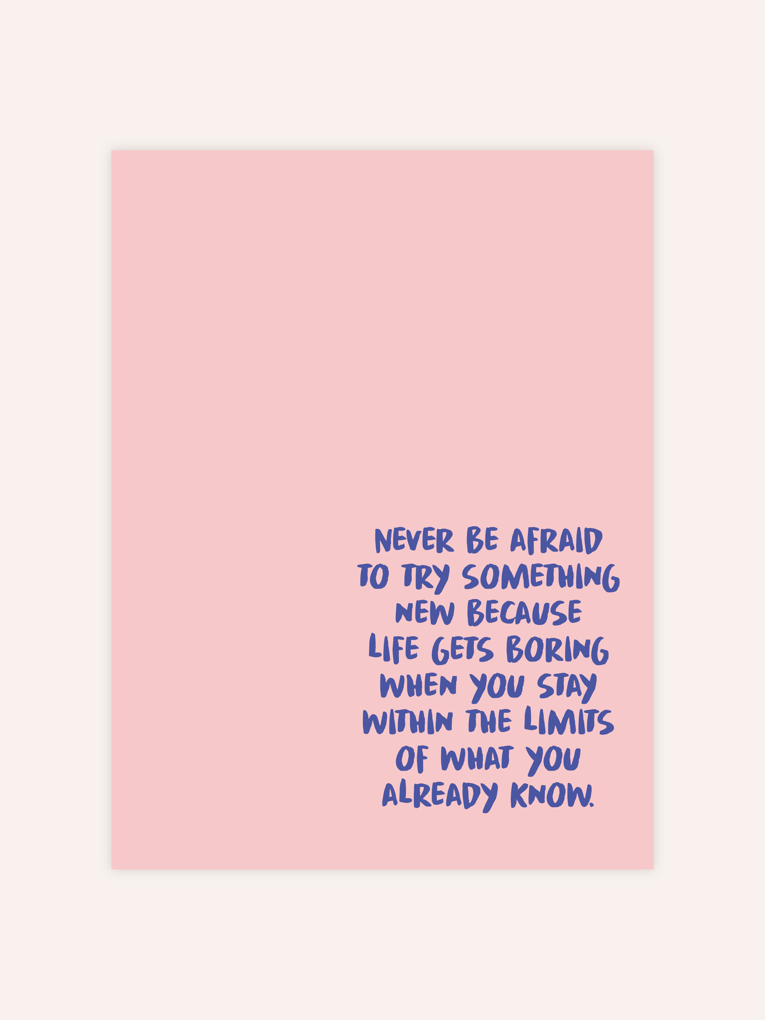 Never Be Afraid Poster