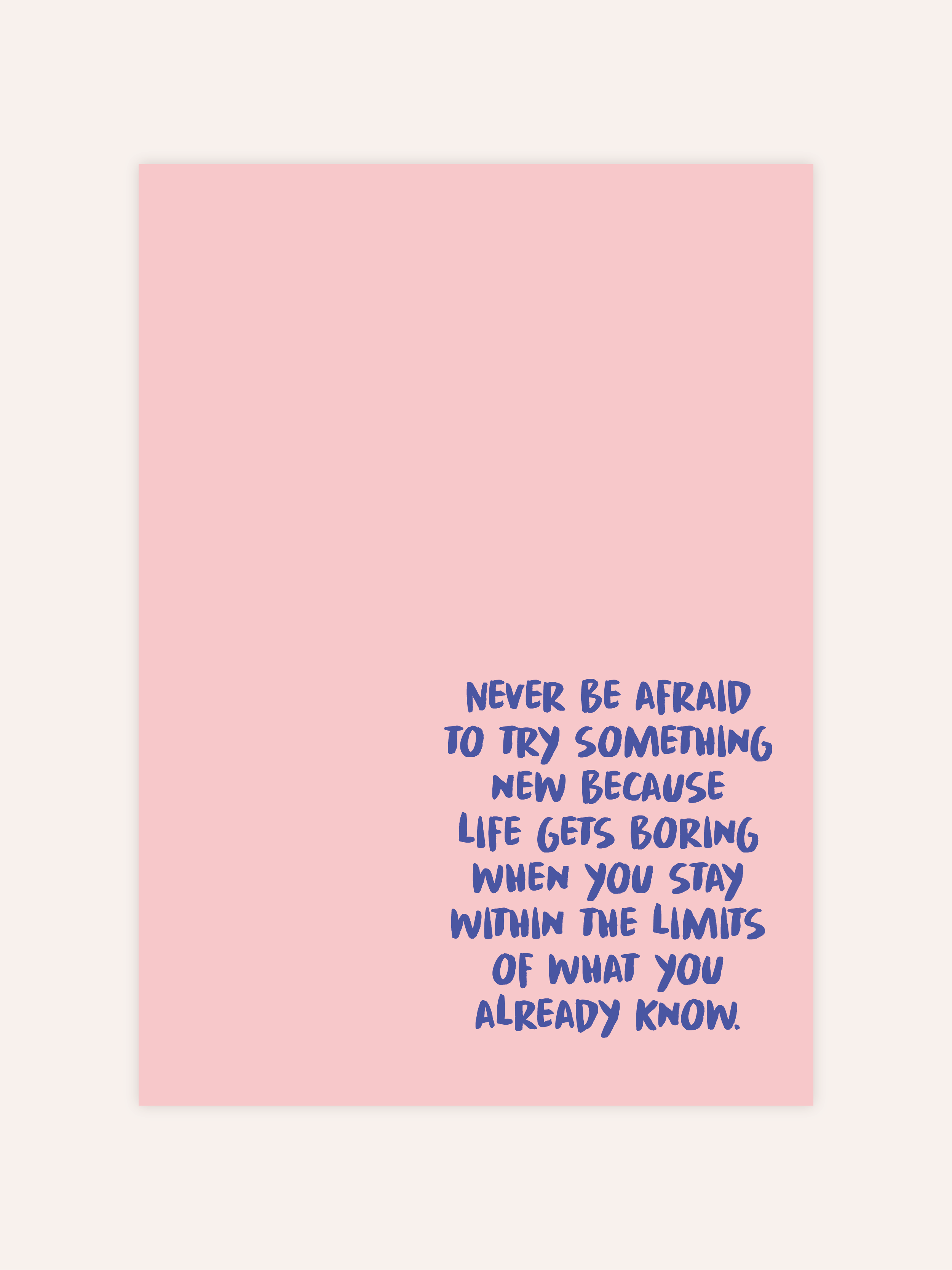 Never Be Afraid Poster