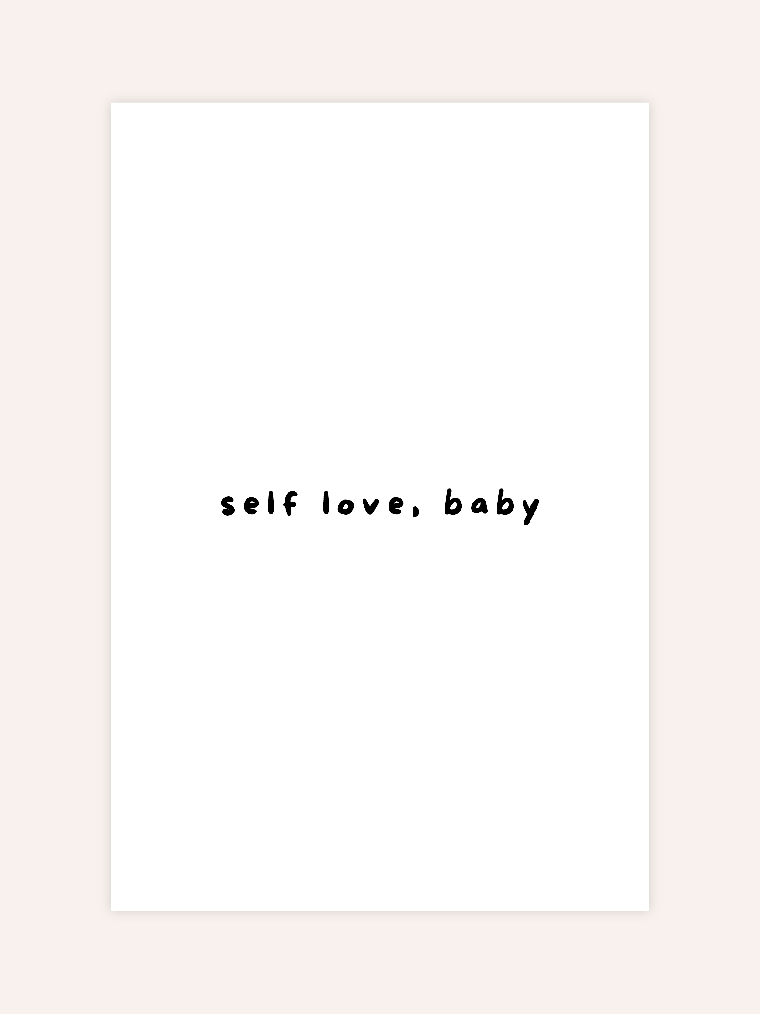 Self Love Baby Poster