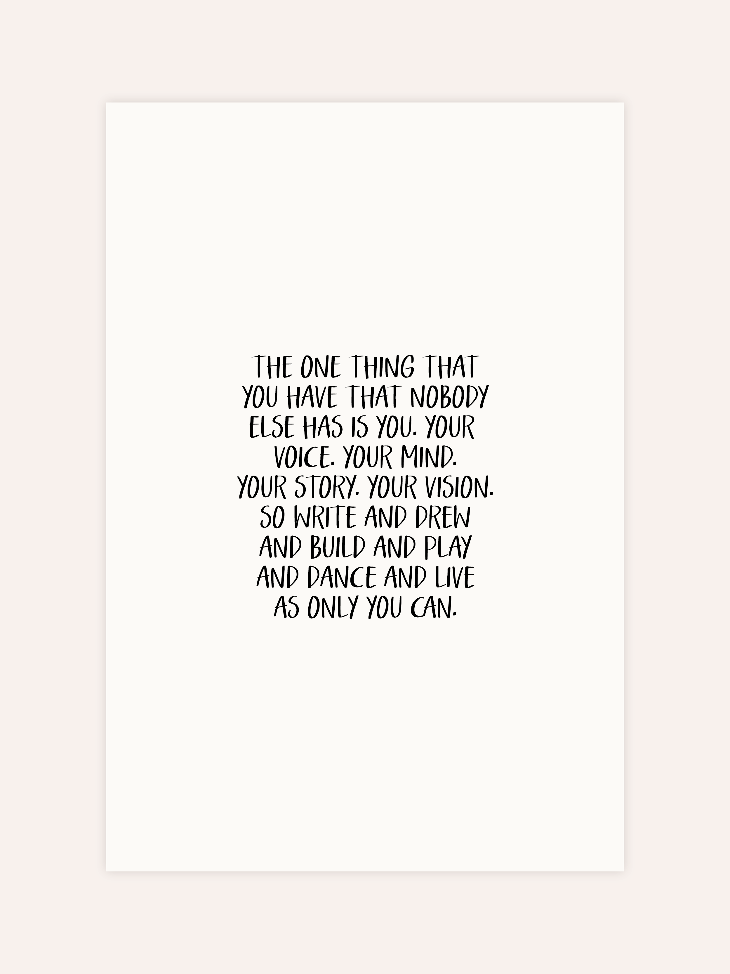 The Only Thing Poster