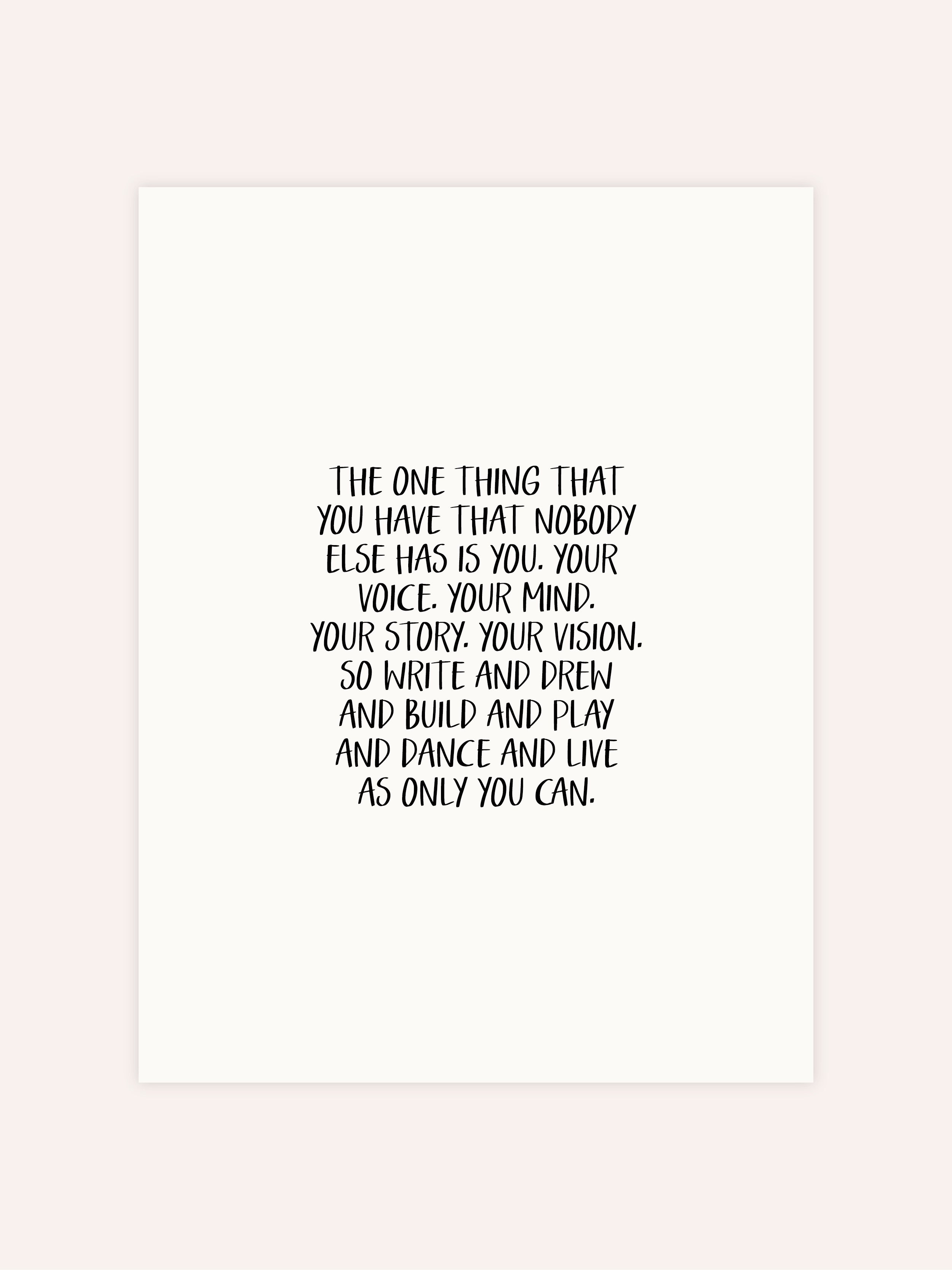 The Only Thing Poster