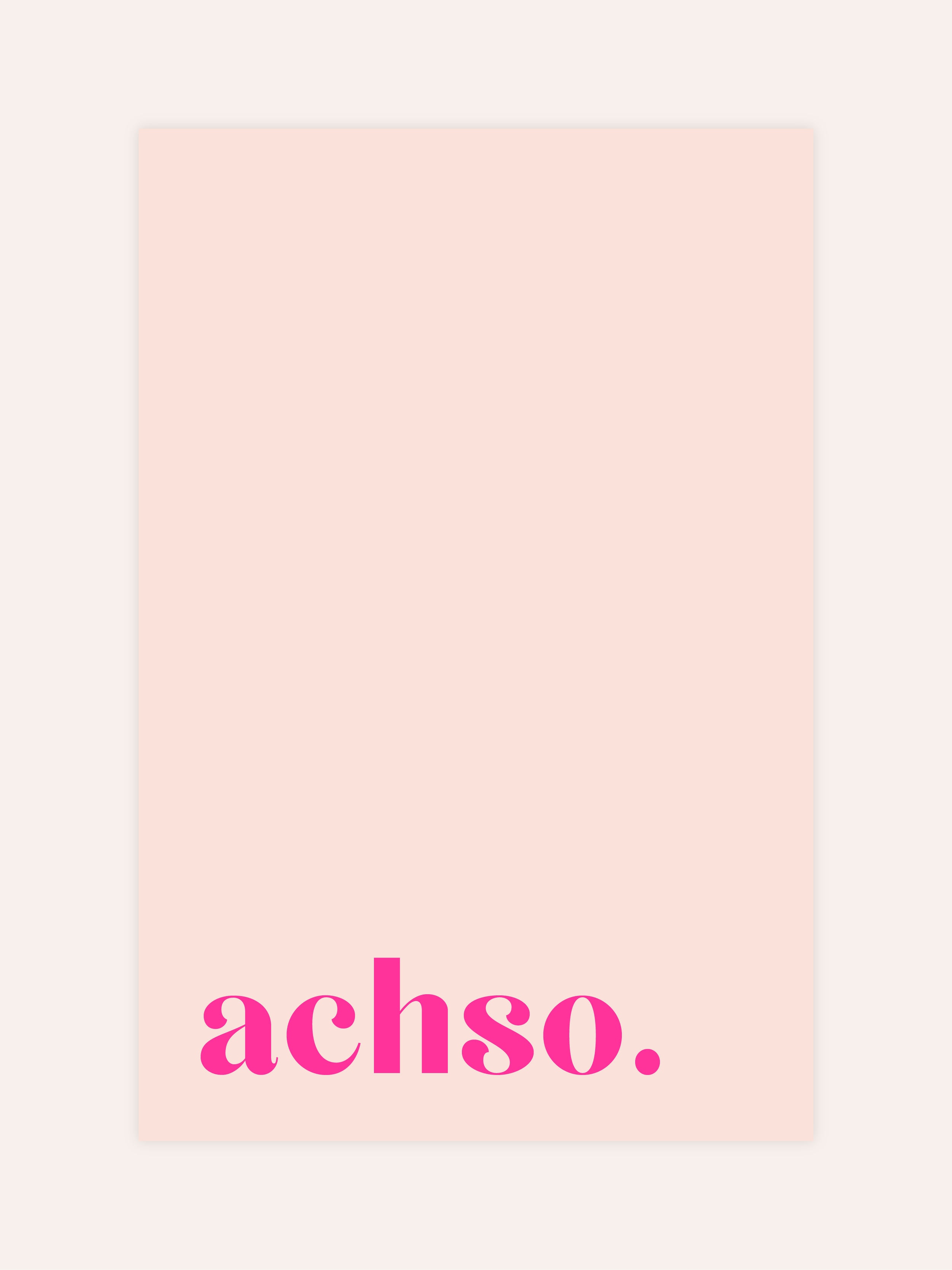 Achso Neon Poster