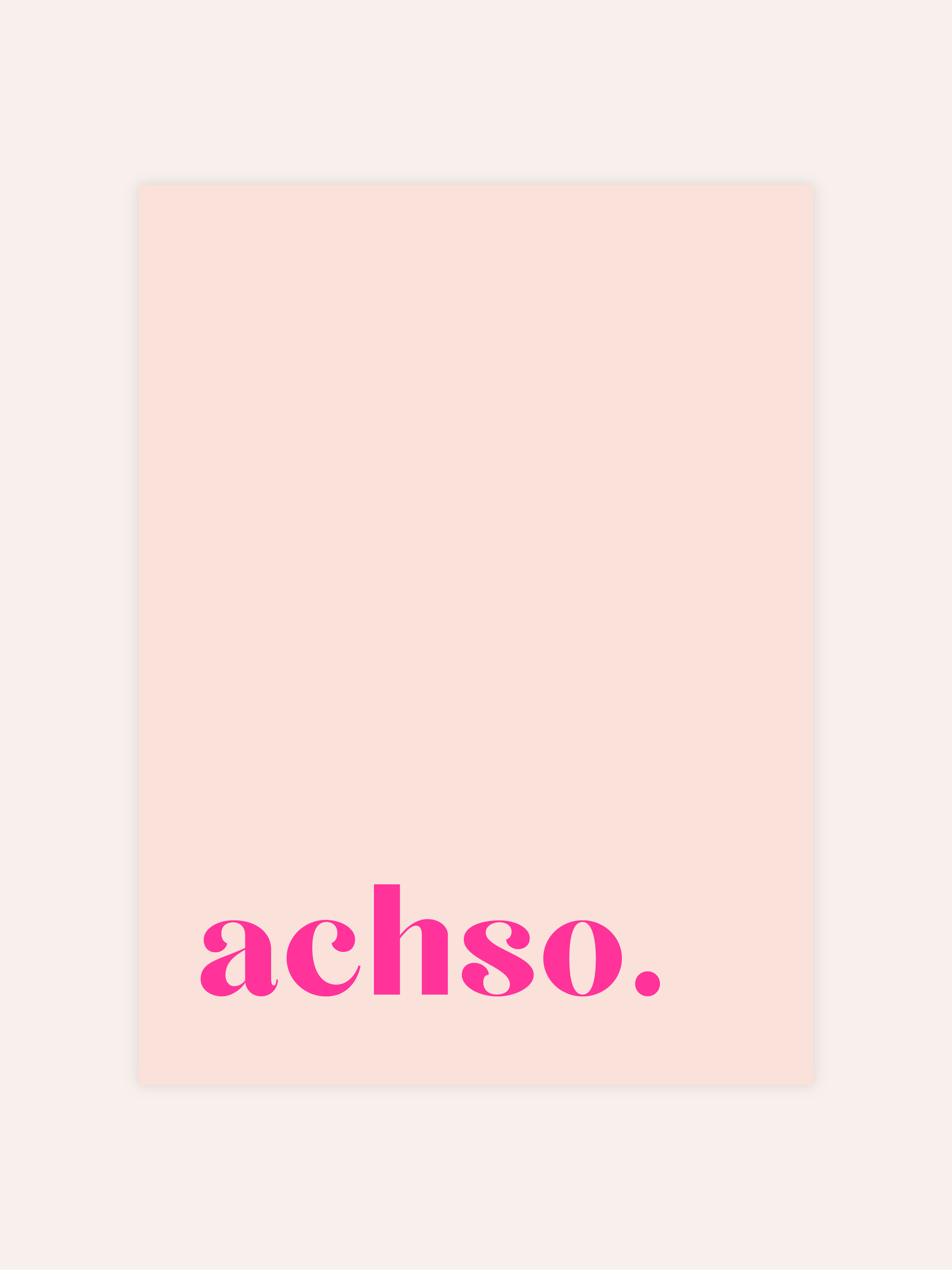 Achso Neon Poster