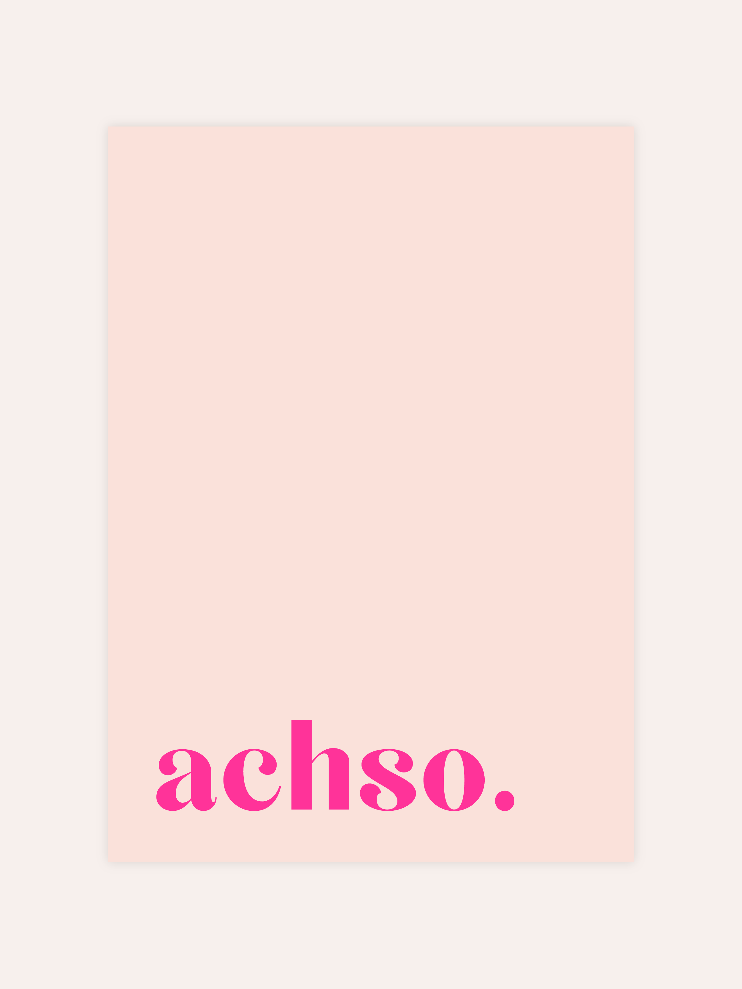 Achso Neon Poster