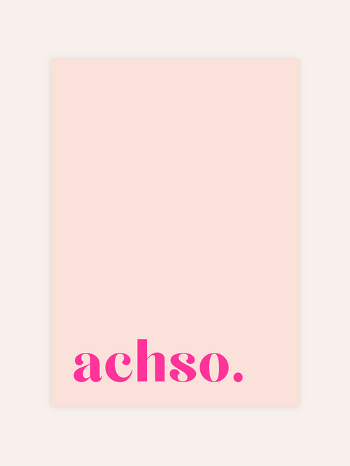 Achso Neon Poster