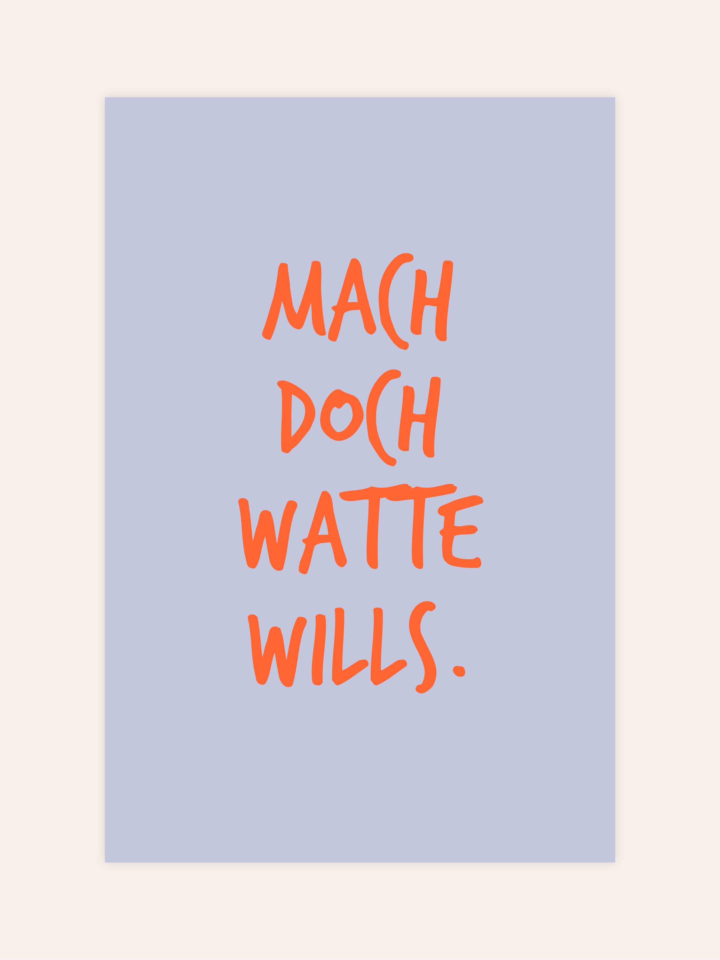 Mach' Doch Watte Wills Neon Poster