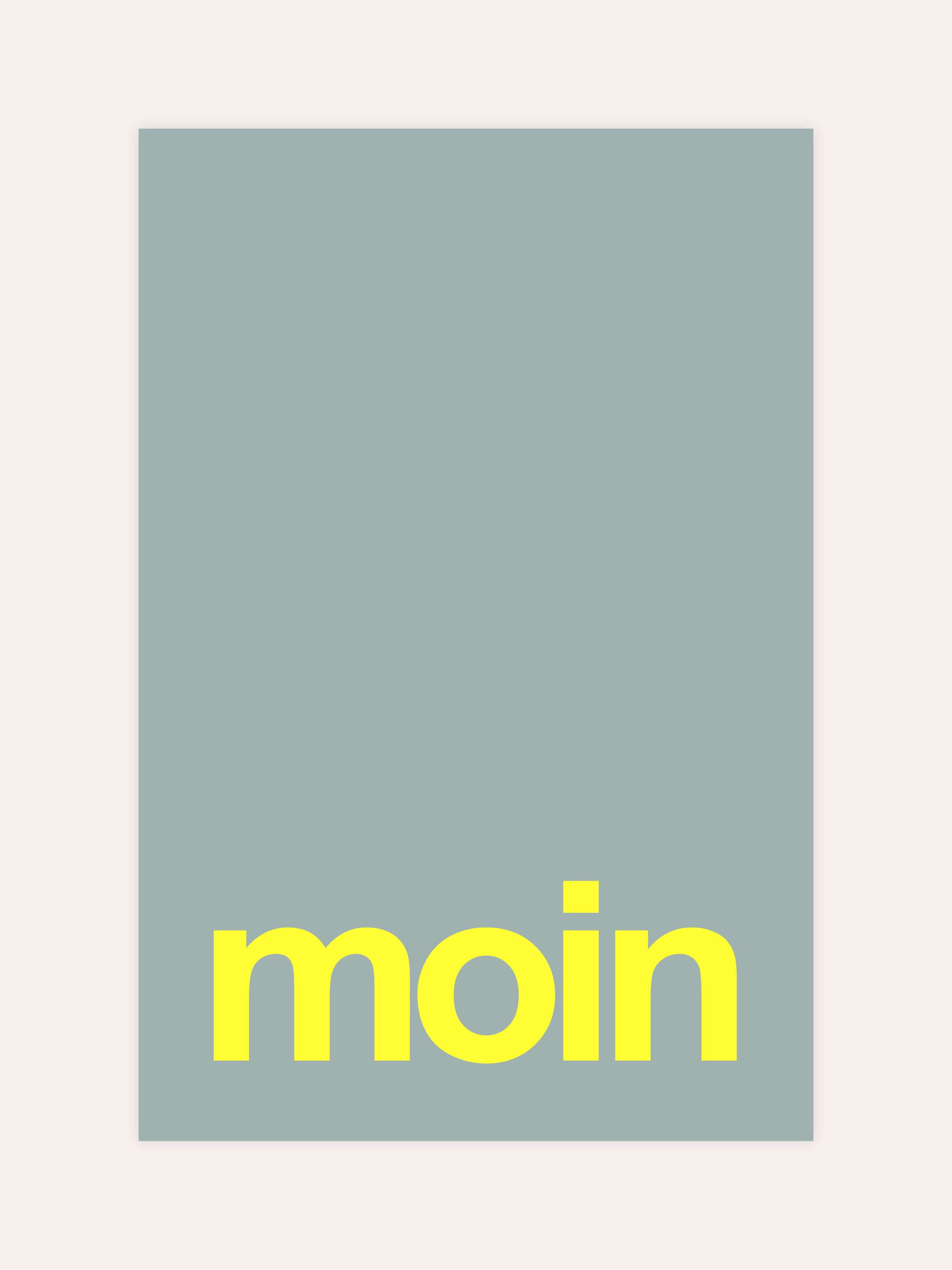 Moin Neon Poster
