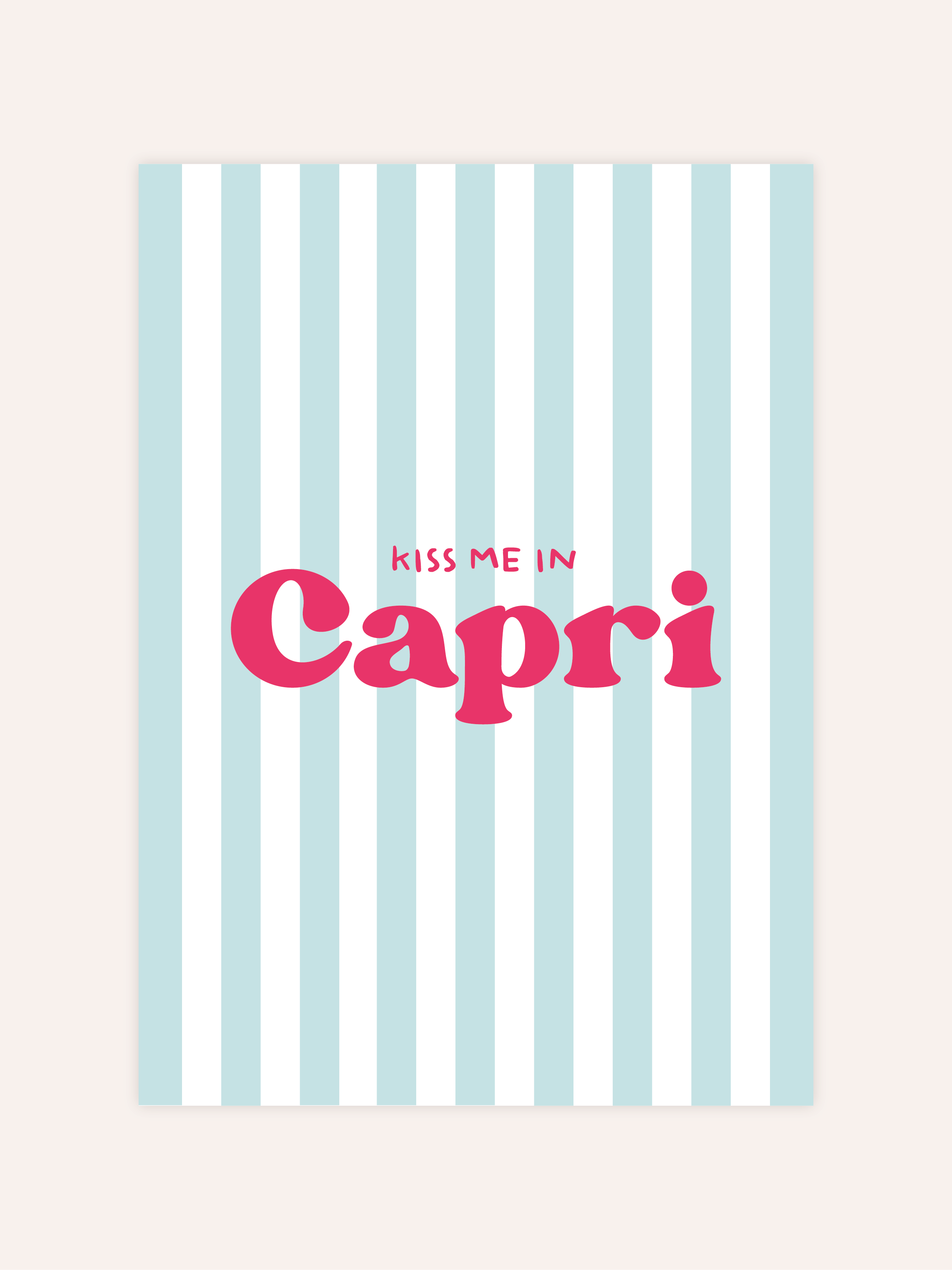 Kiss Me In Capri Poster