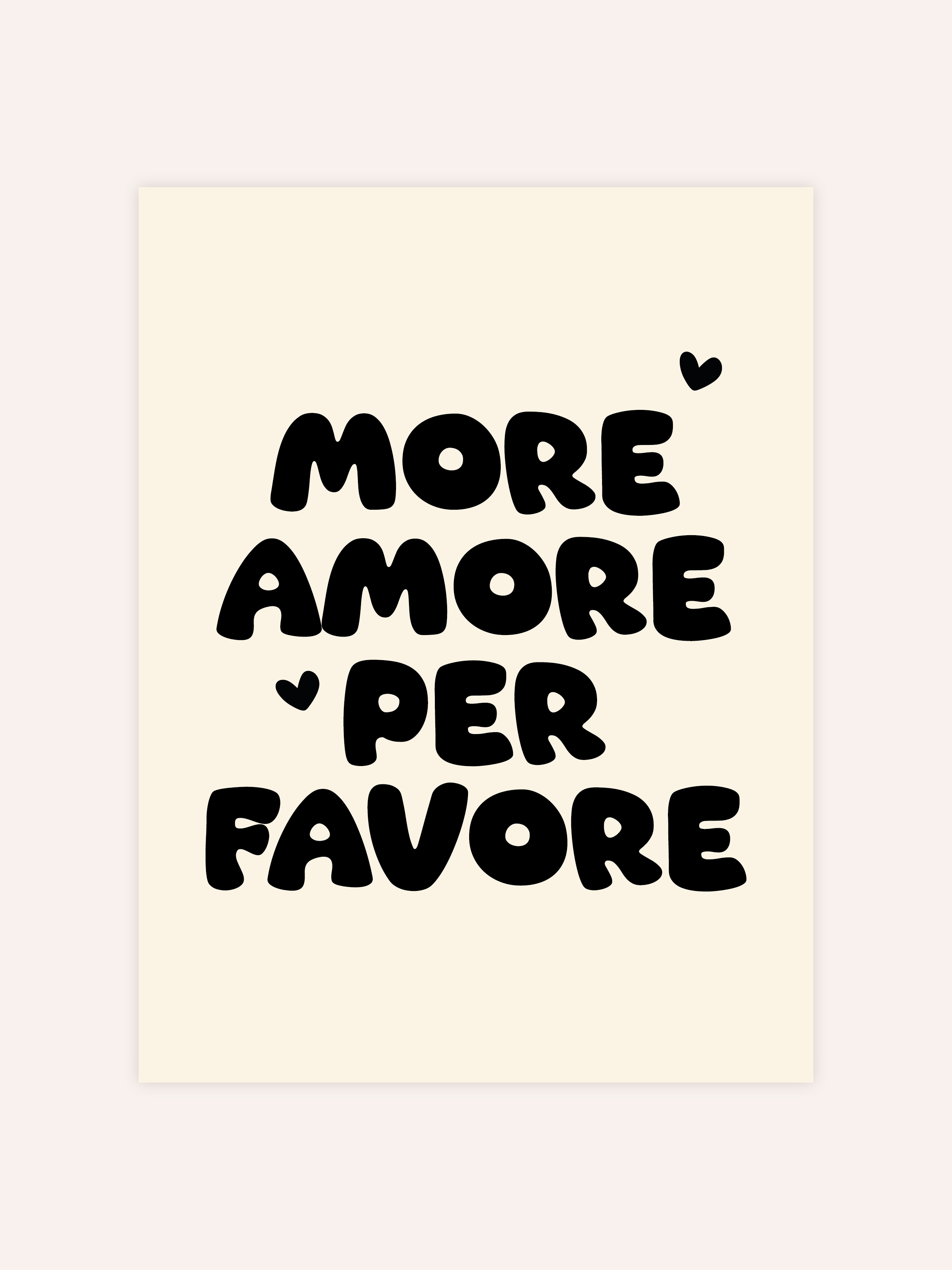 More Amore Per Favore Poster