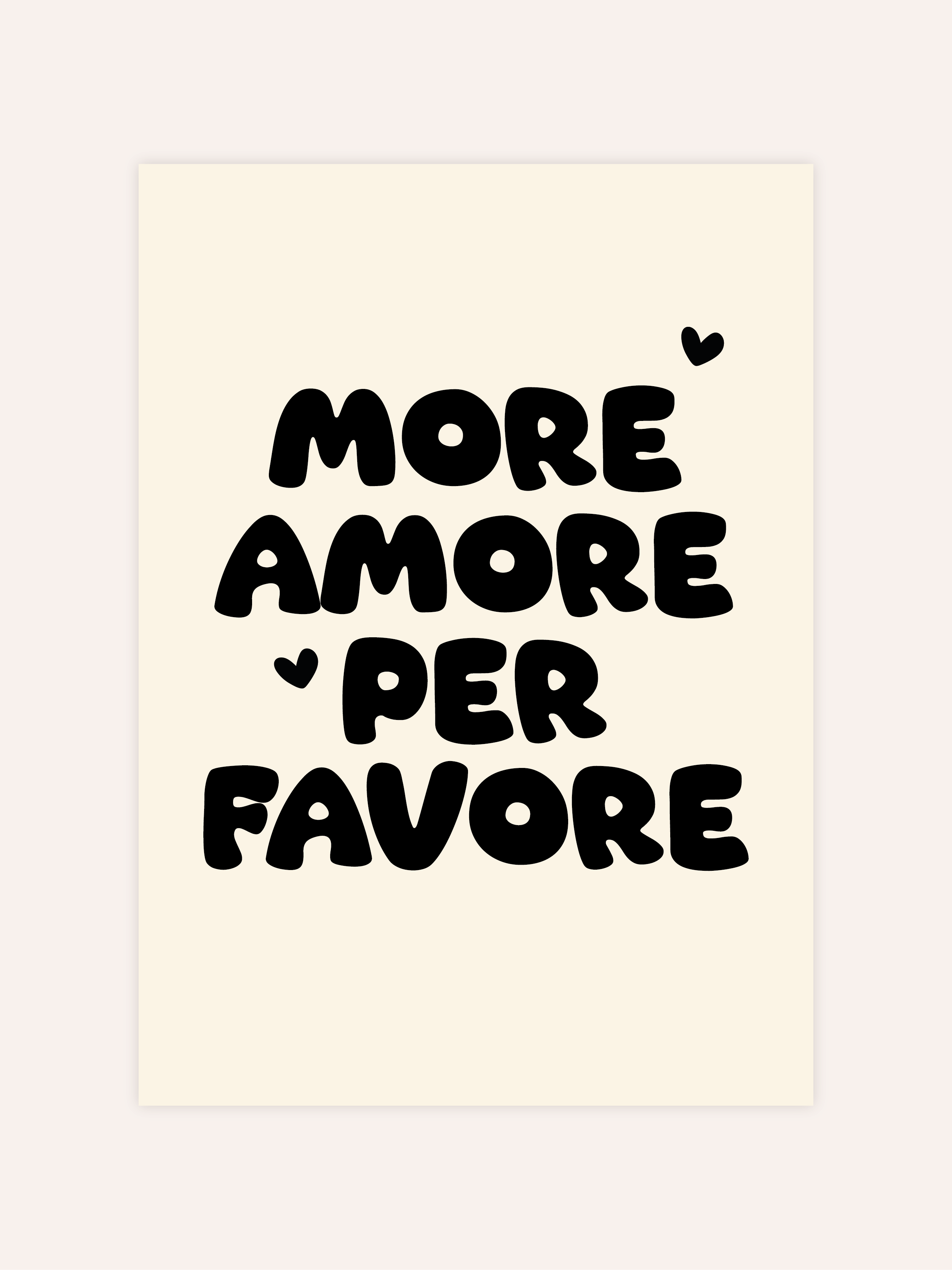 More Amore Per Favore Poster