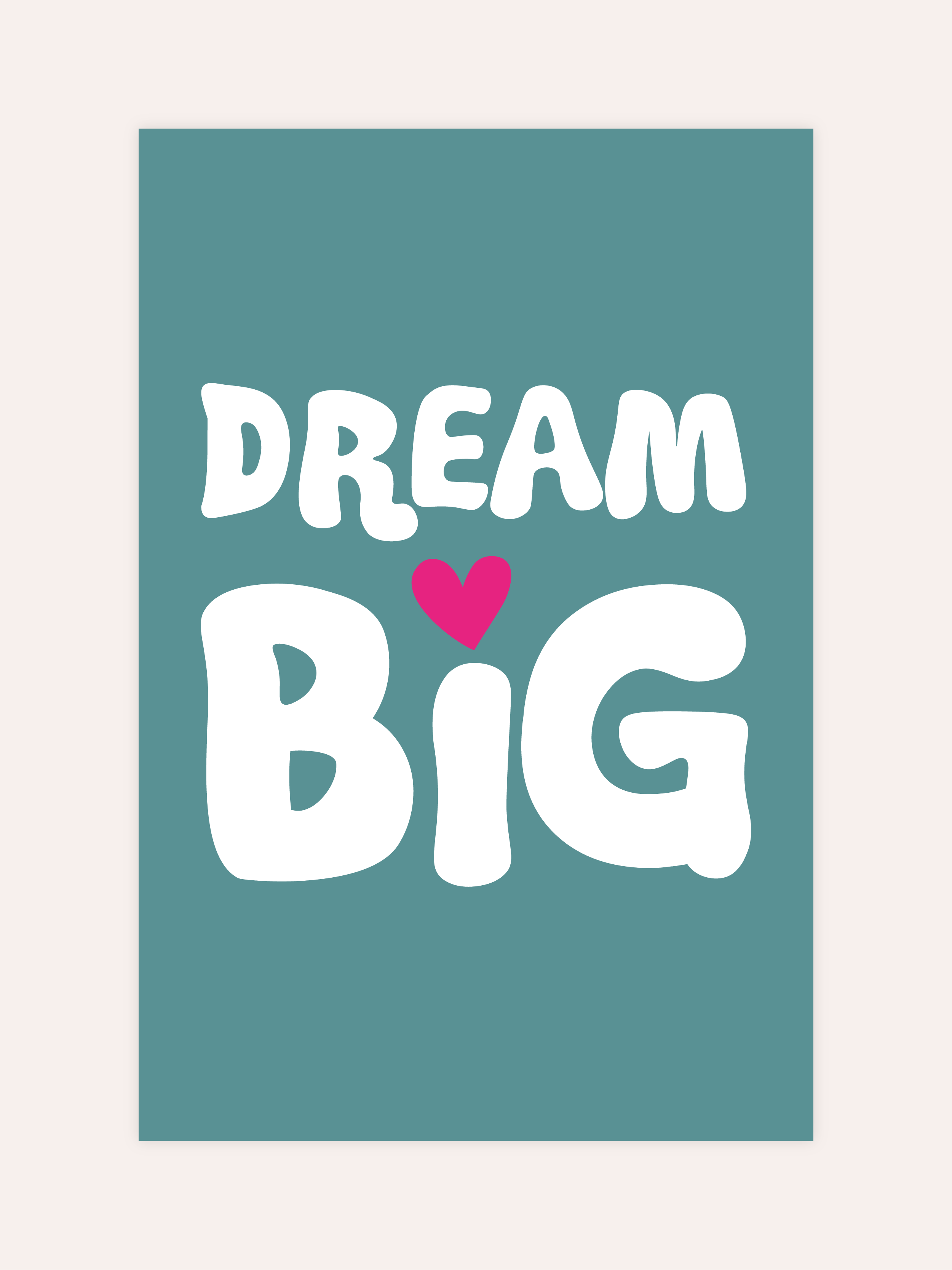 Dream Big Neon Poster