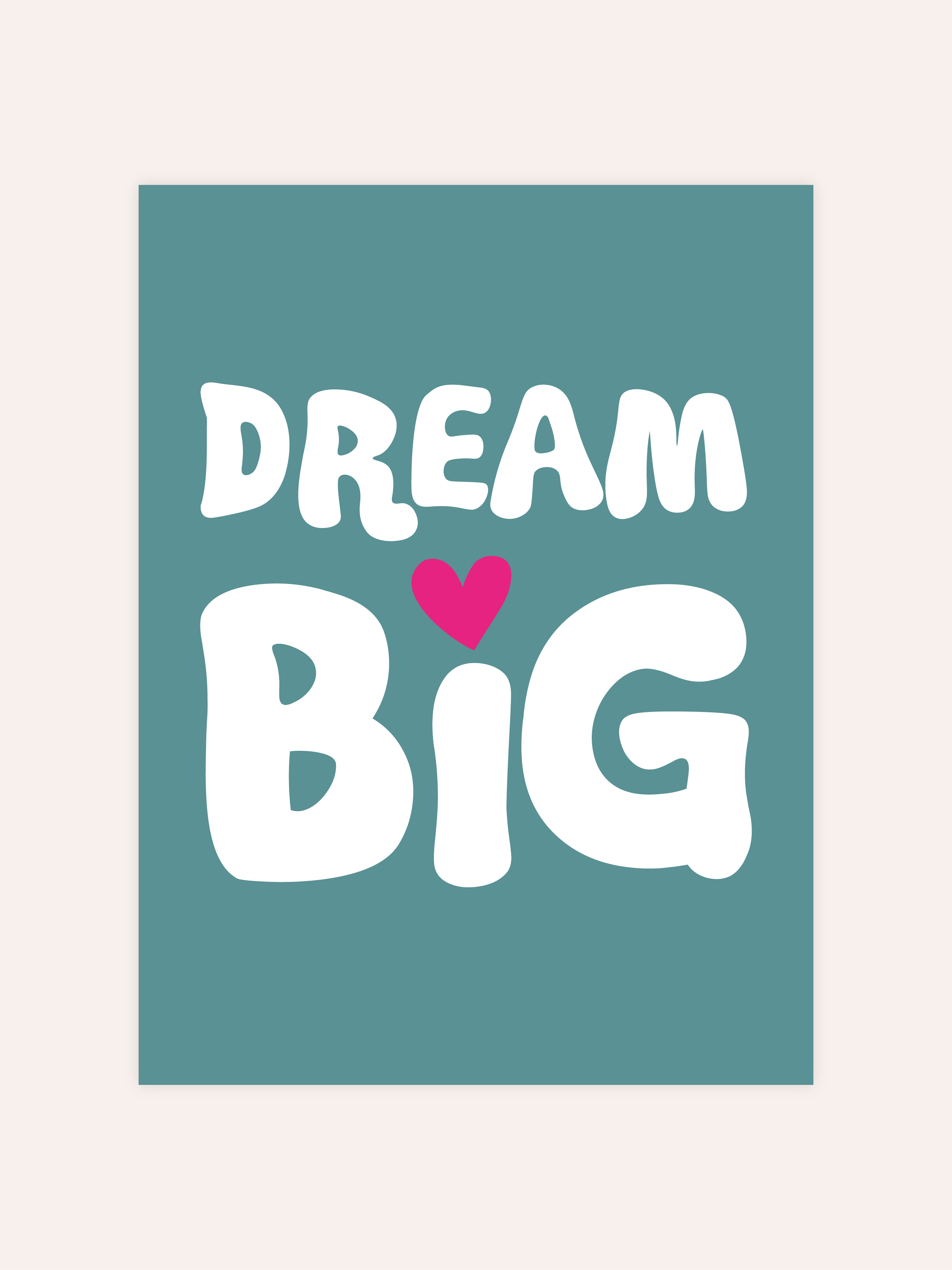 Dream Big Neon Poster