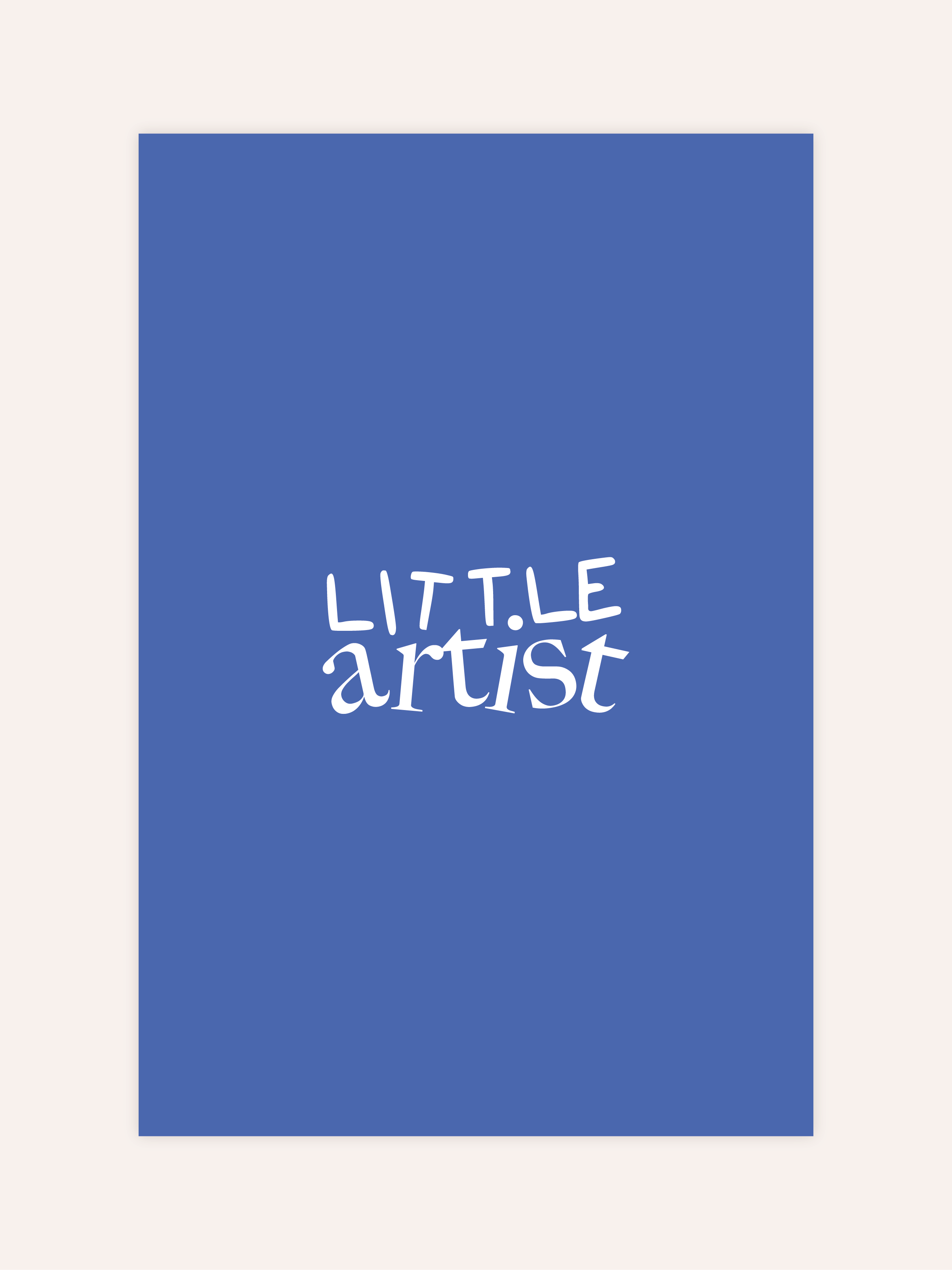 Little Artist Blau Poster