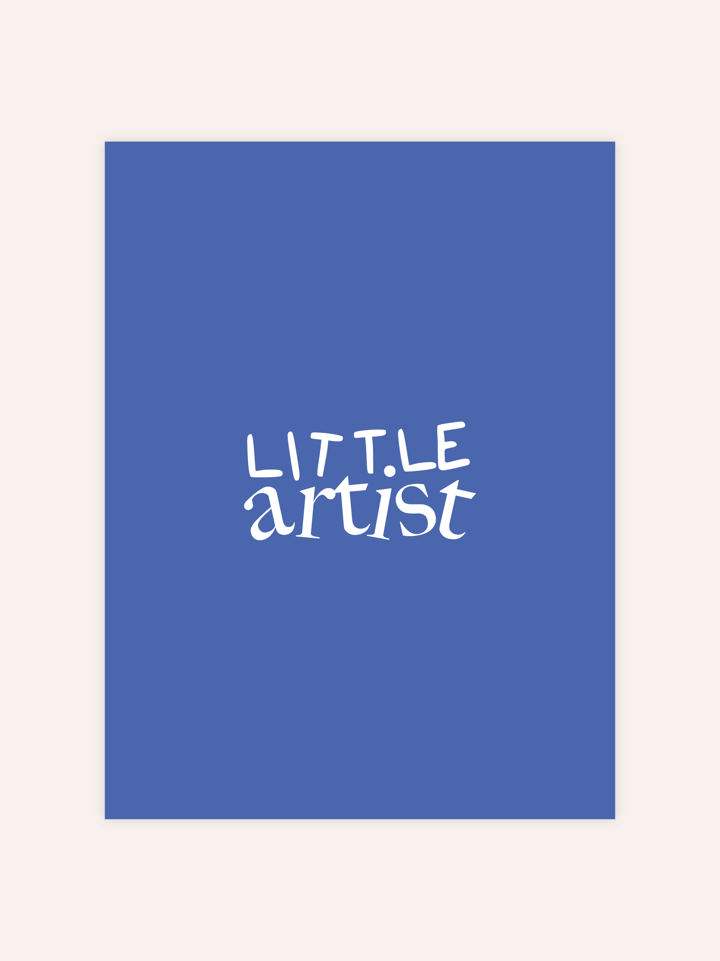 Little Artist Blau Poster