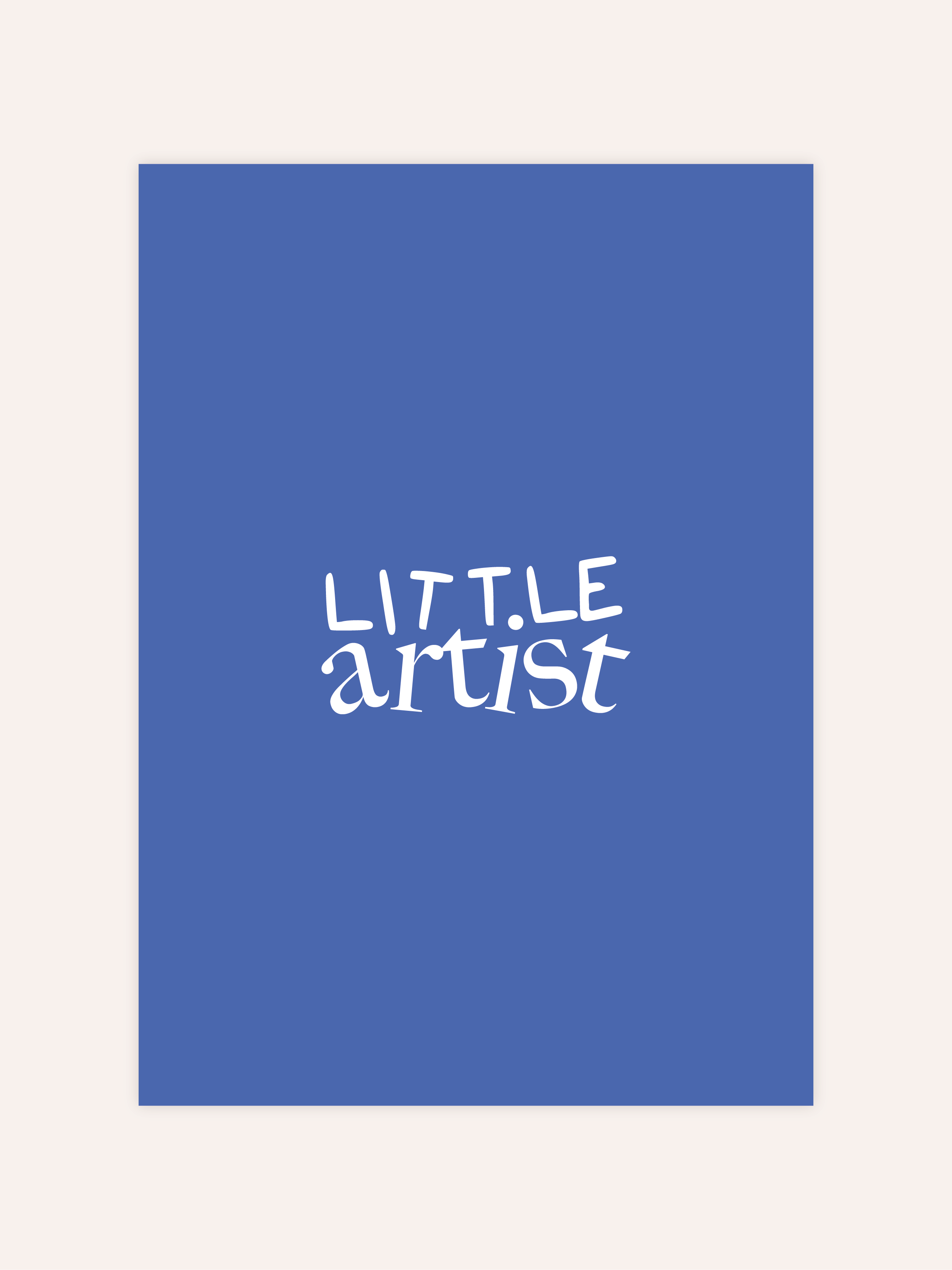 Little Artist Blau Poster