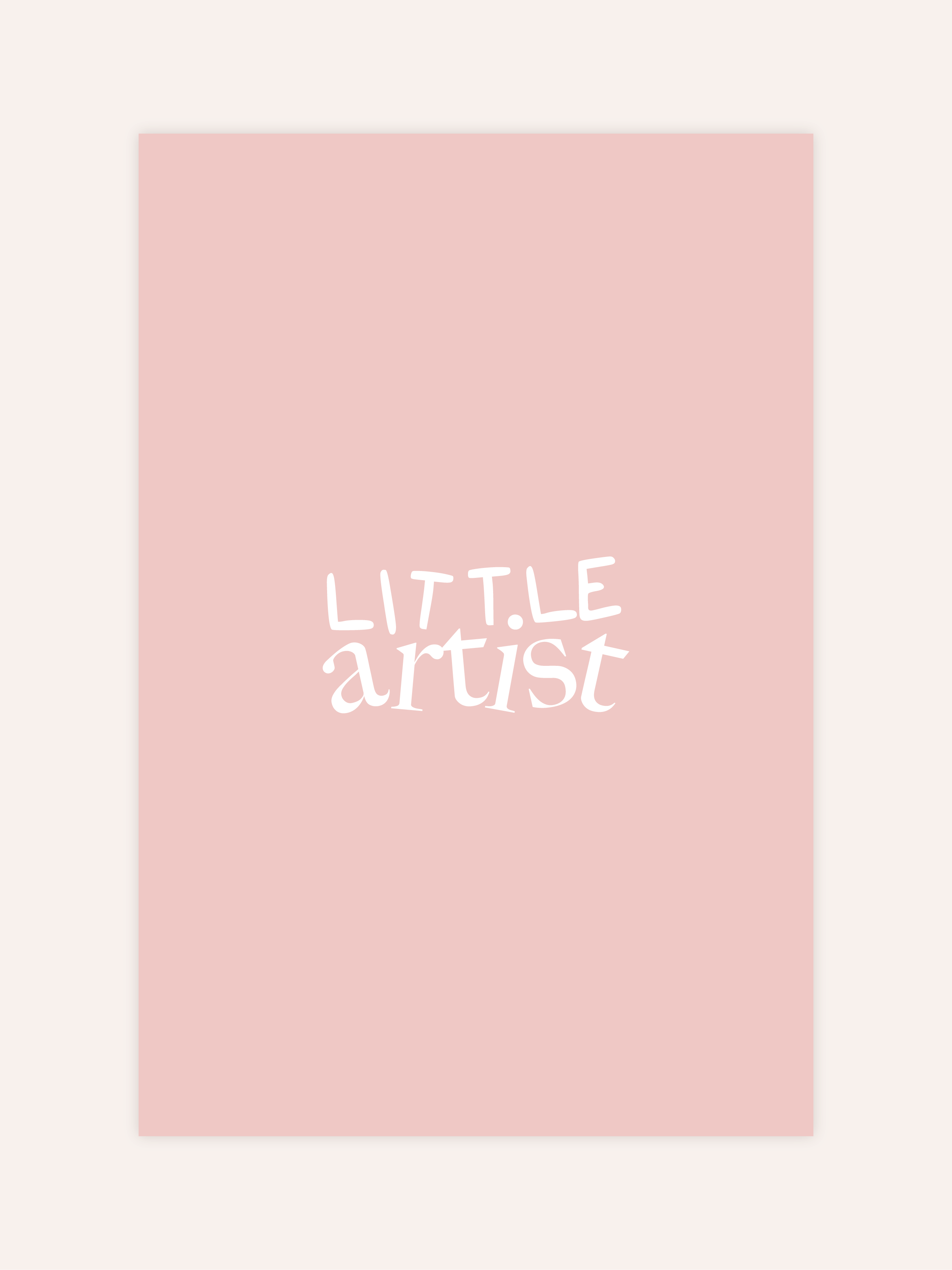 Little Artist Rosa Poster