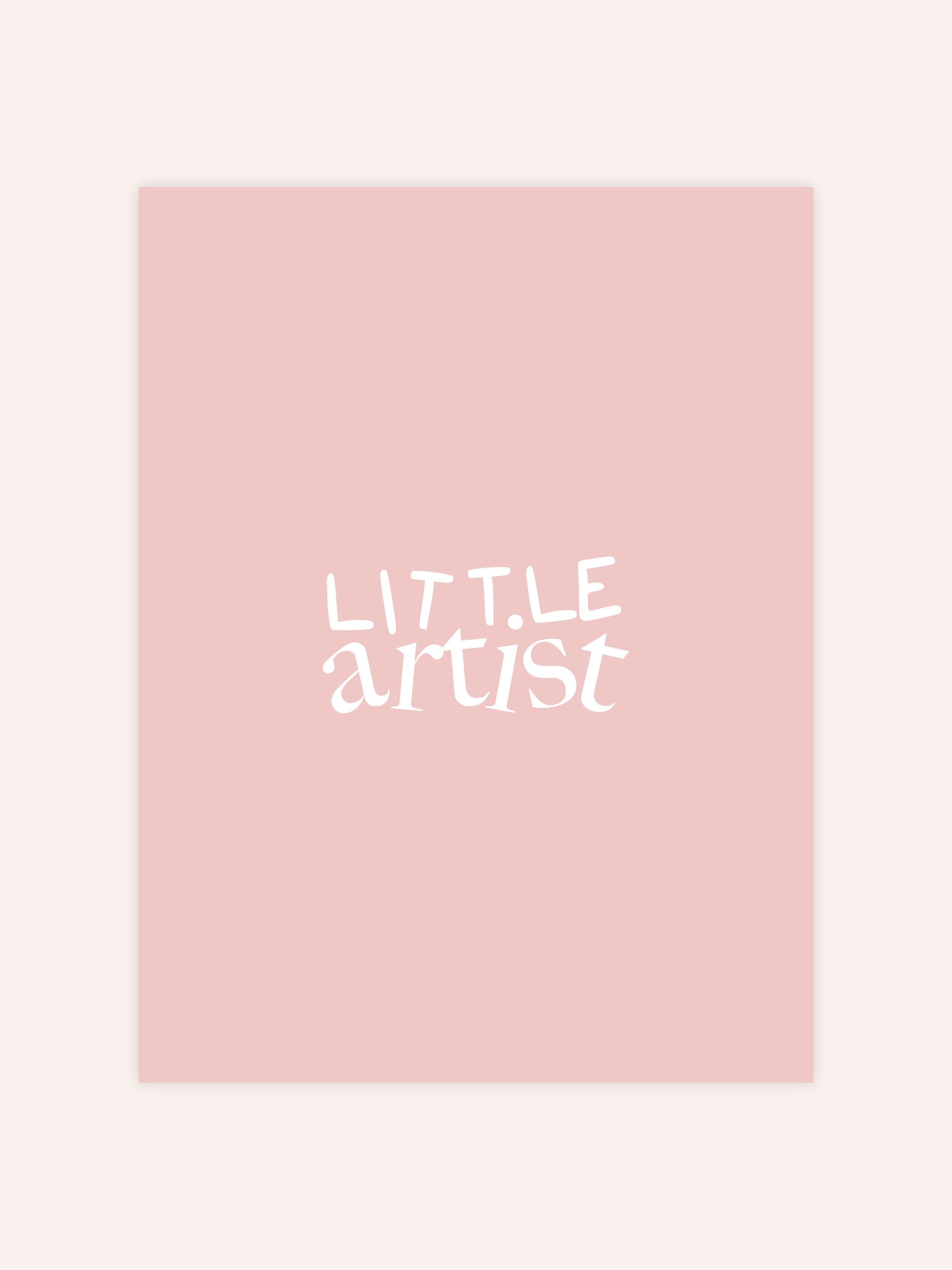 Little Artist Rosa Poster