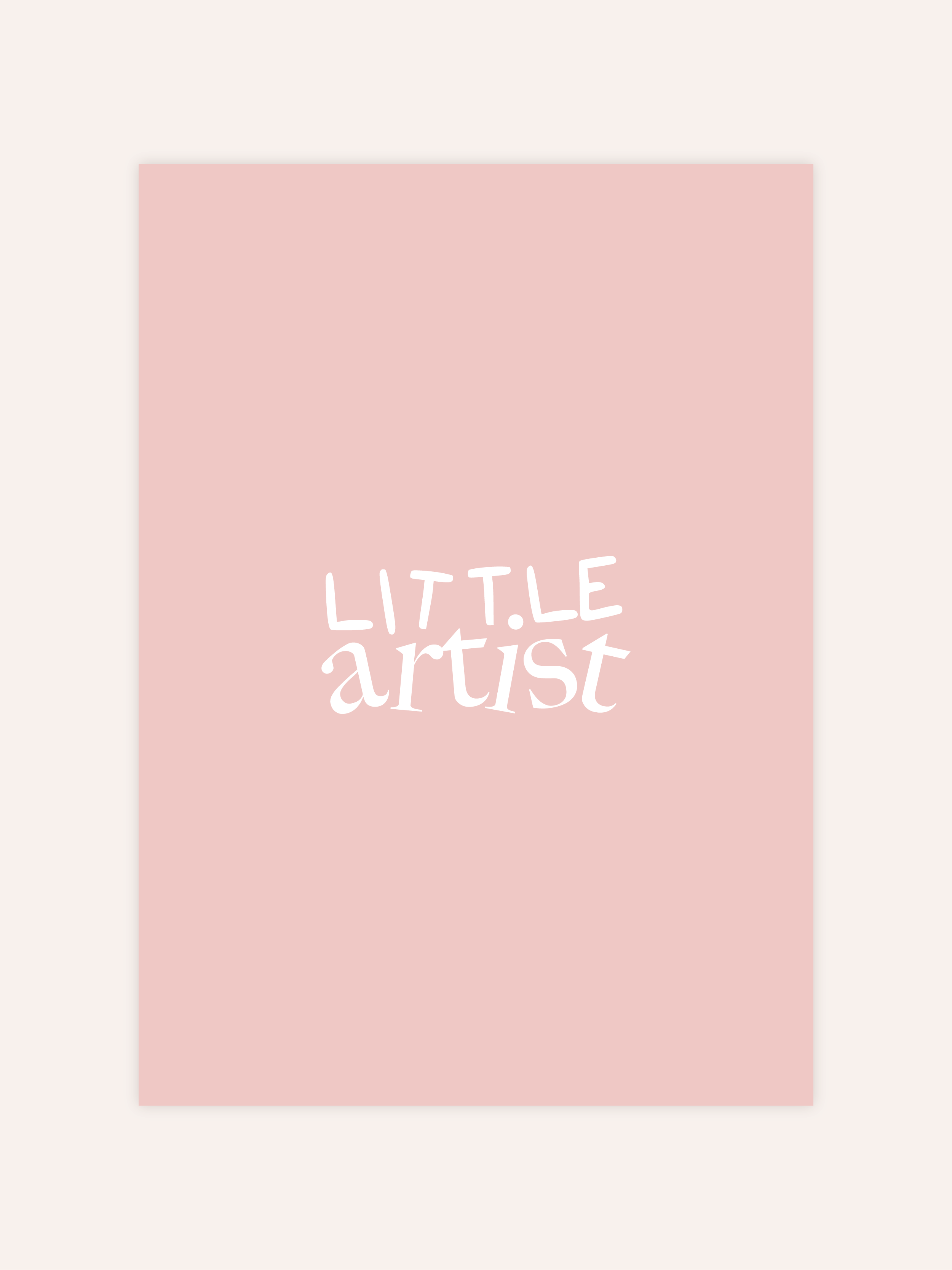 Little Artist Rosa Poster