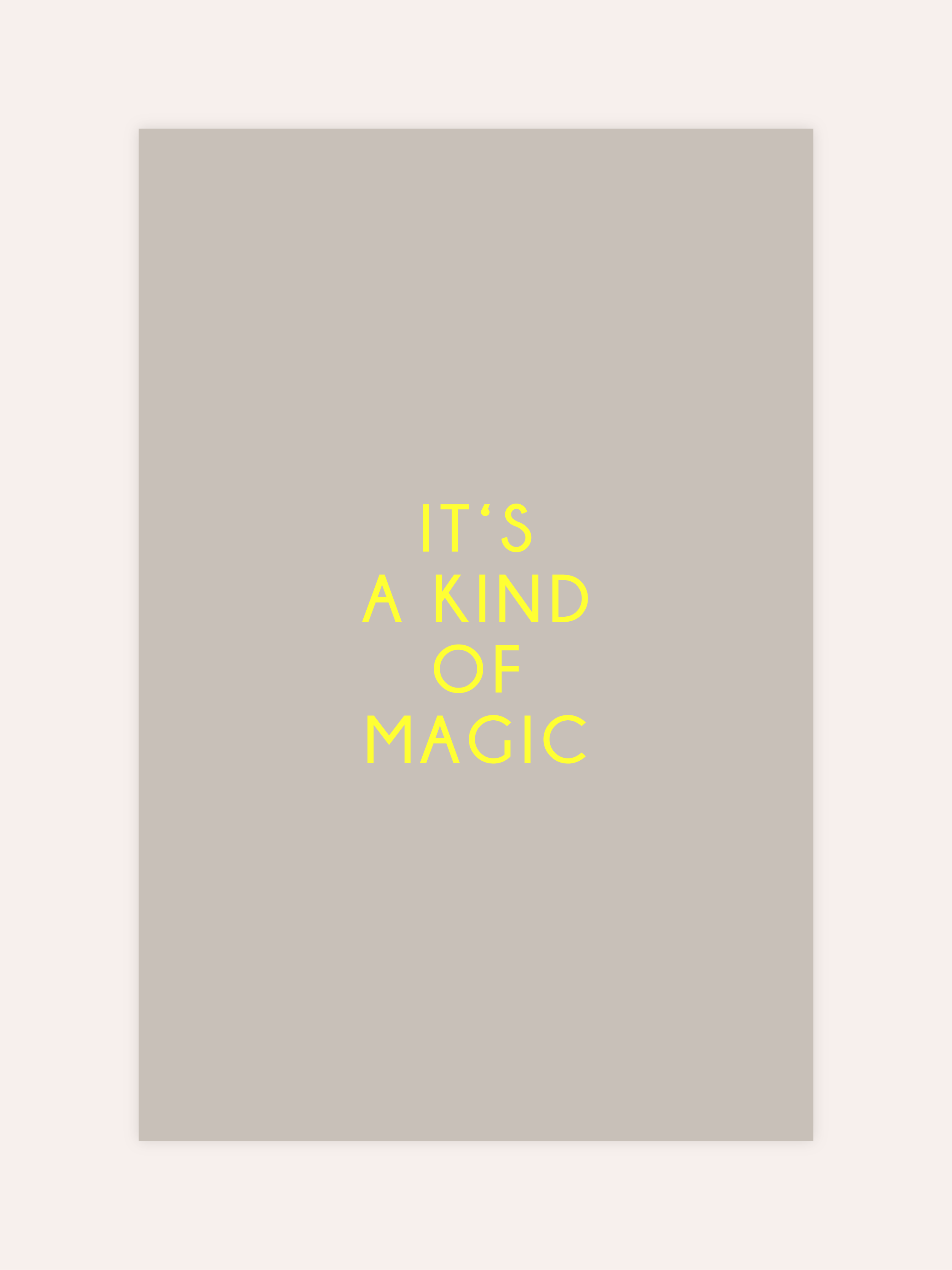 It's A Kind Of Magic Neon Poster