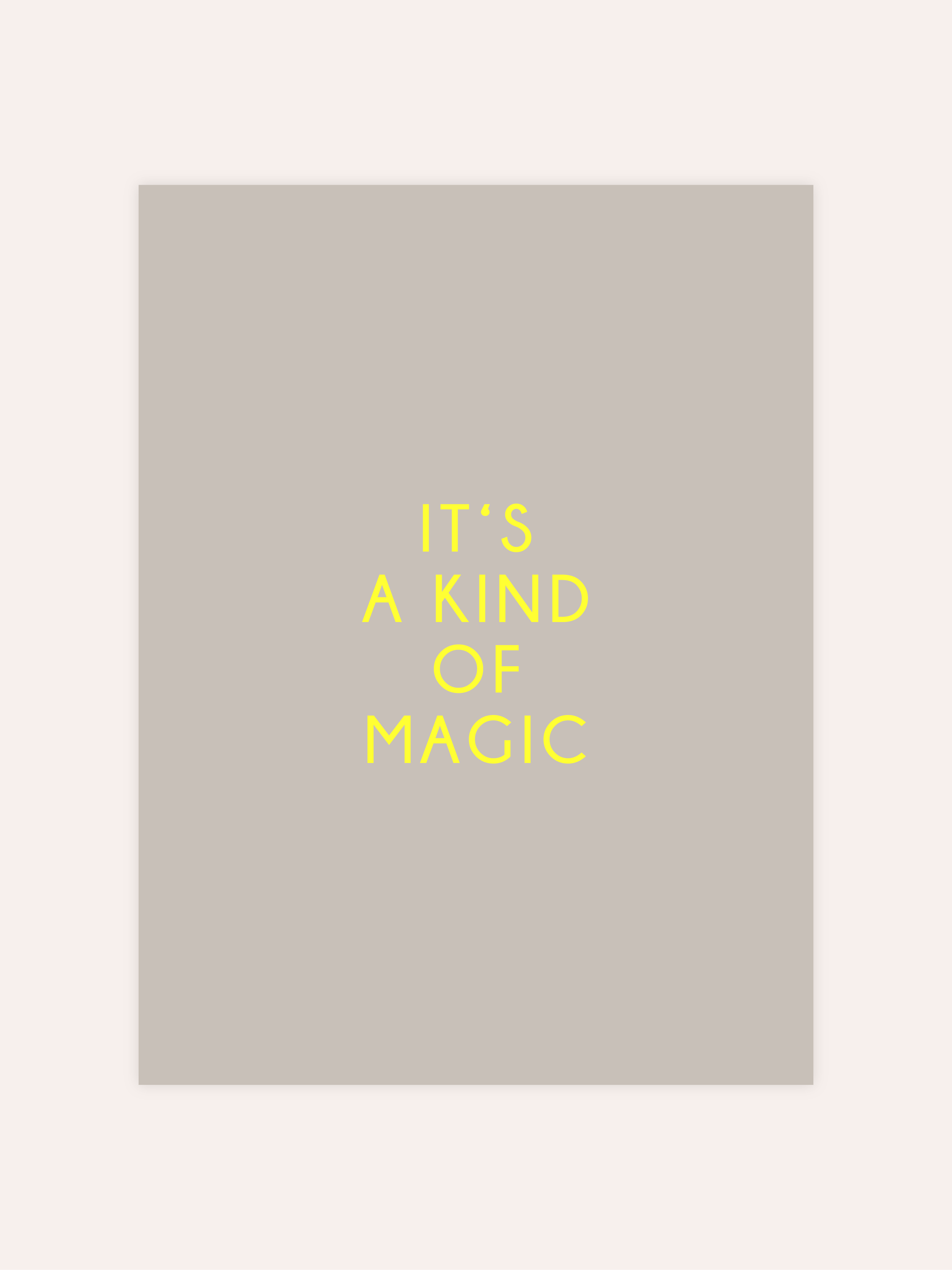 It's A Kind Of Magic Neon Poster