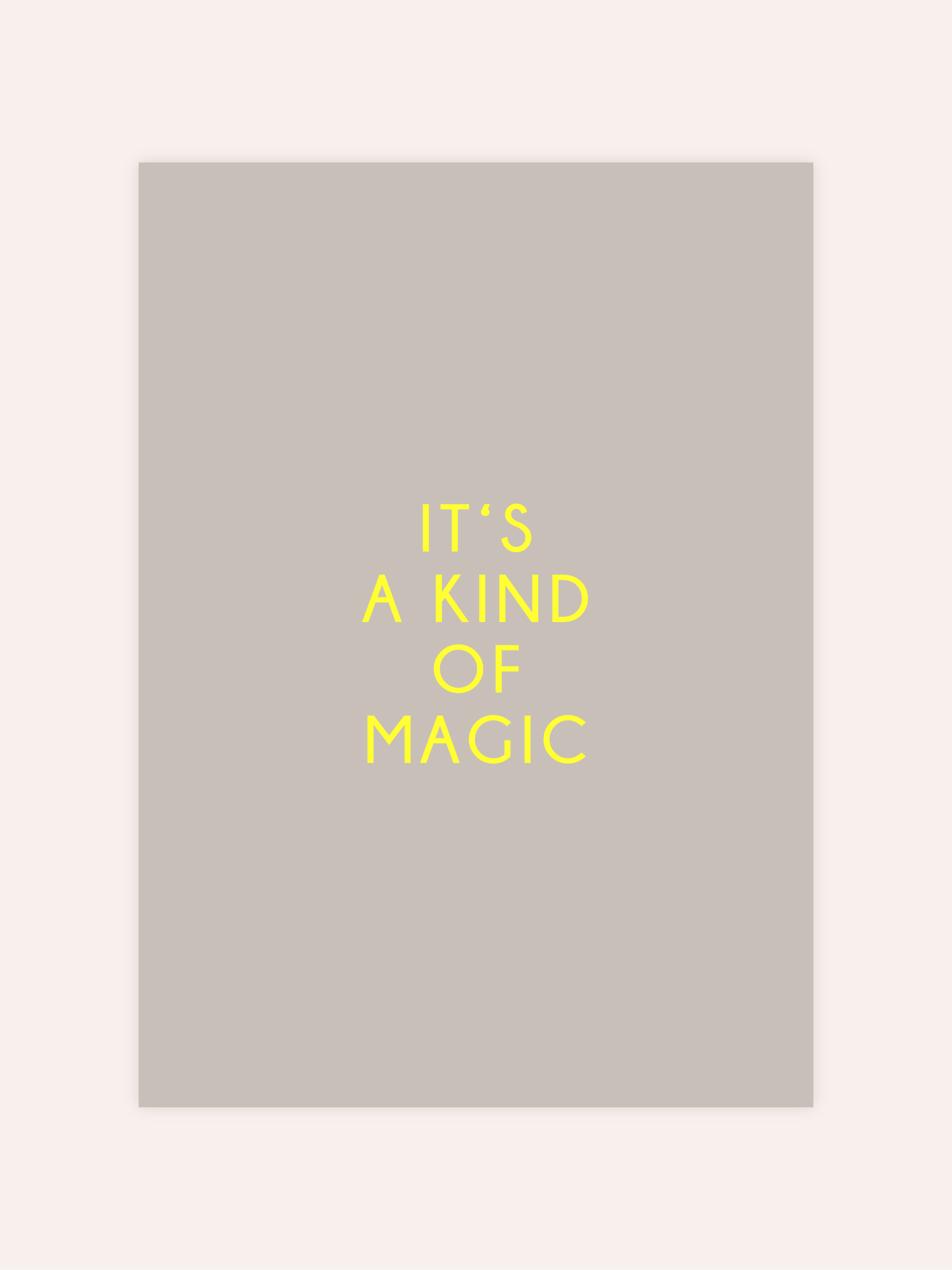It's A Kind Of Magic Neon Poster
