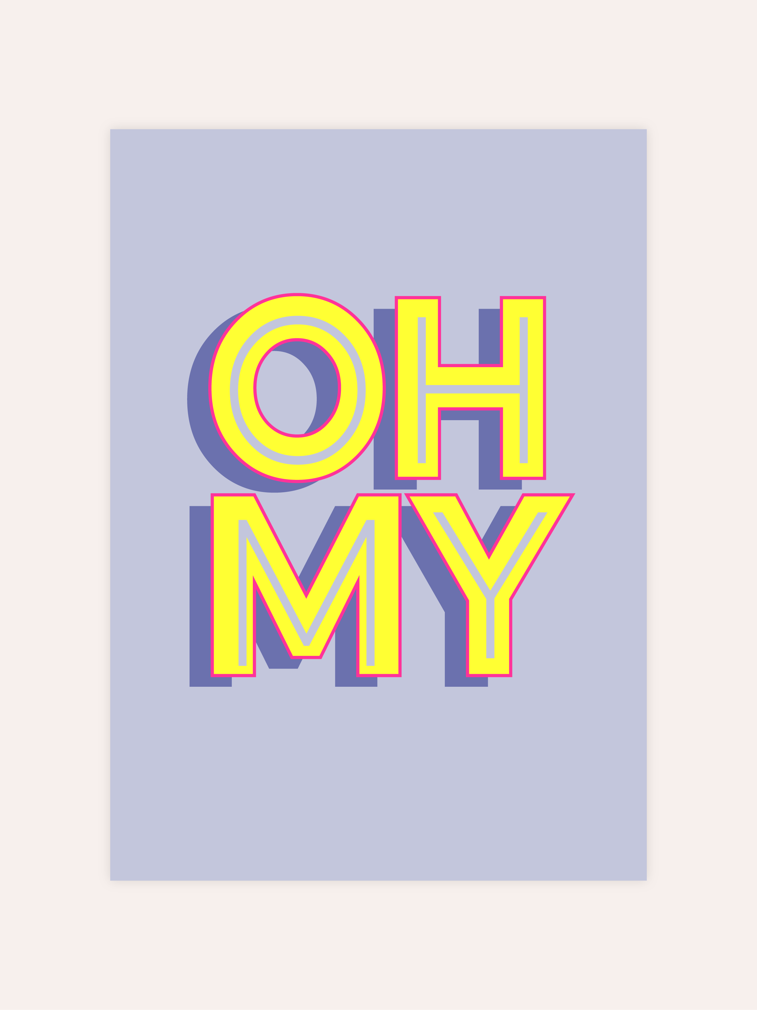 Oh My Neon Poster