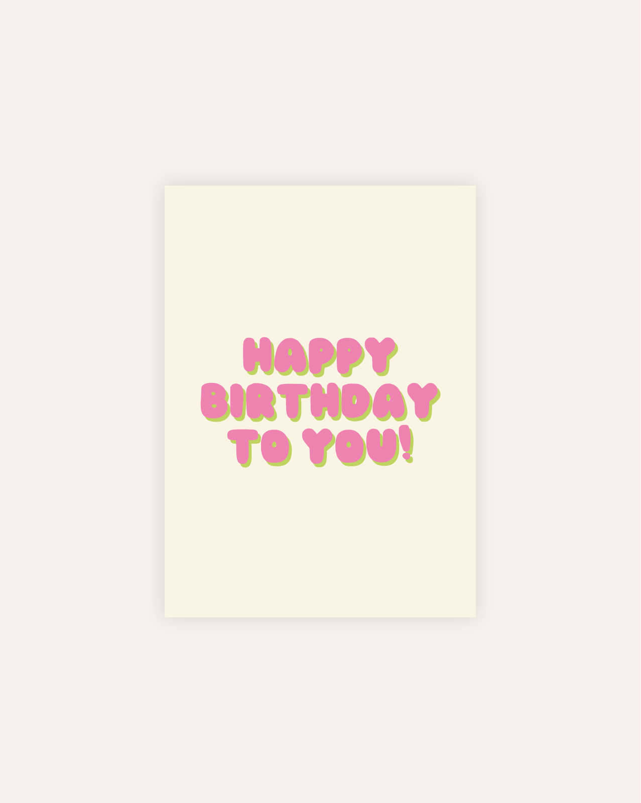 Happy Birthday Postkarte