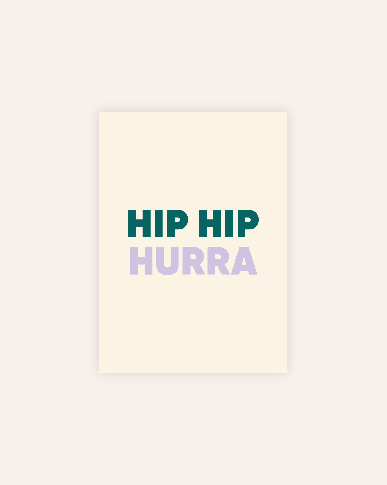 Hurra Postkarte