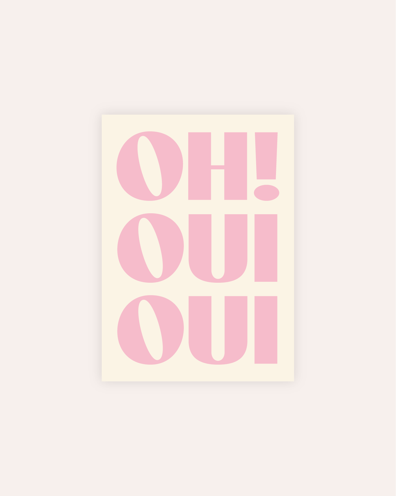 Oh Oui Oui Postkarte