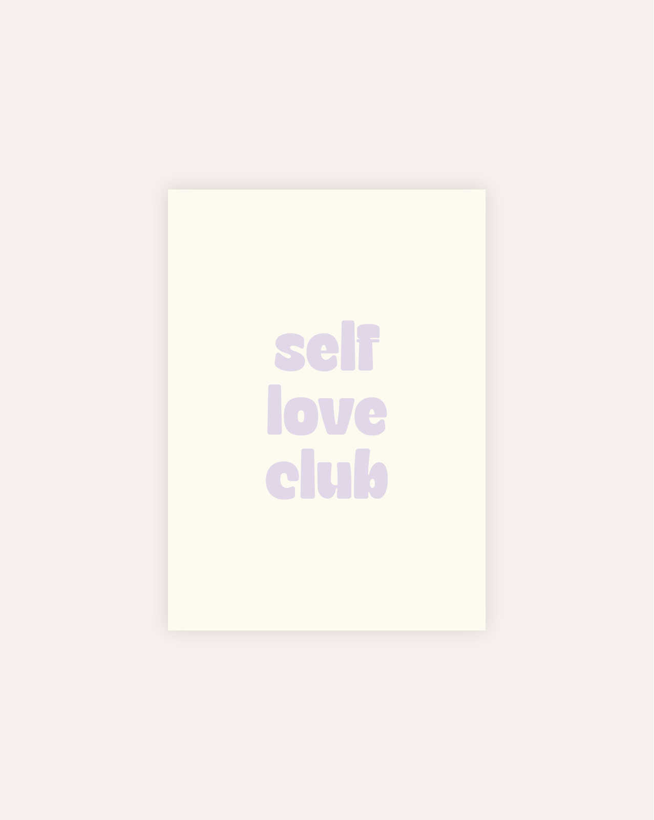 Self Love Club Postkarte