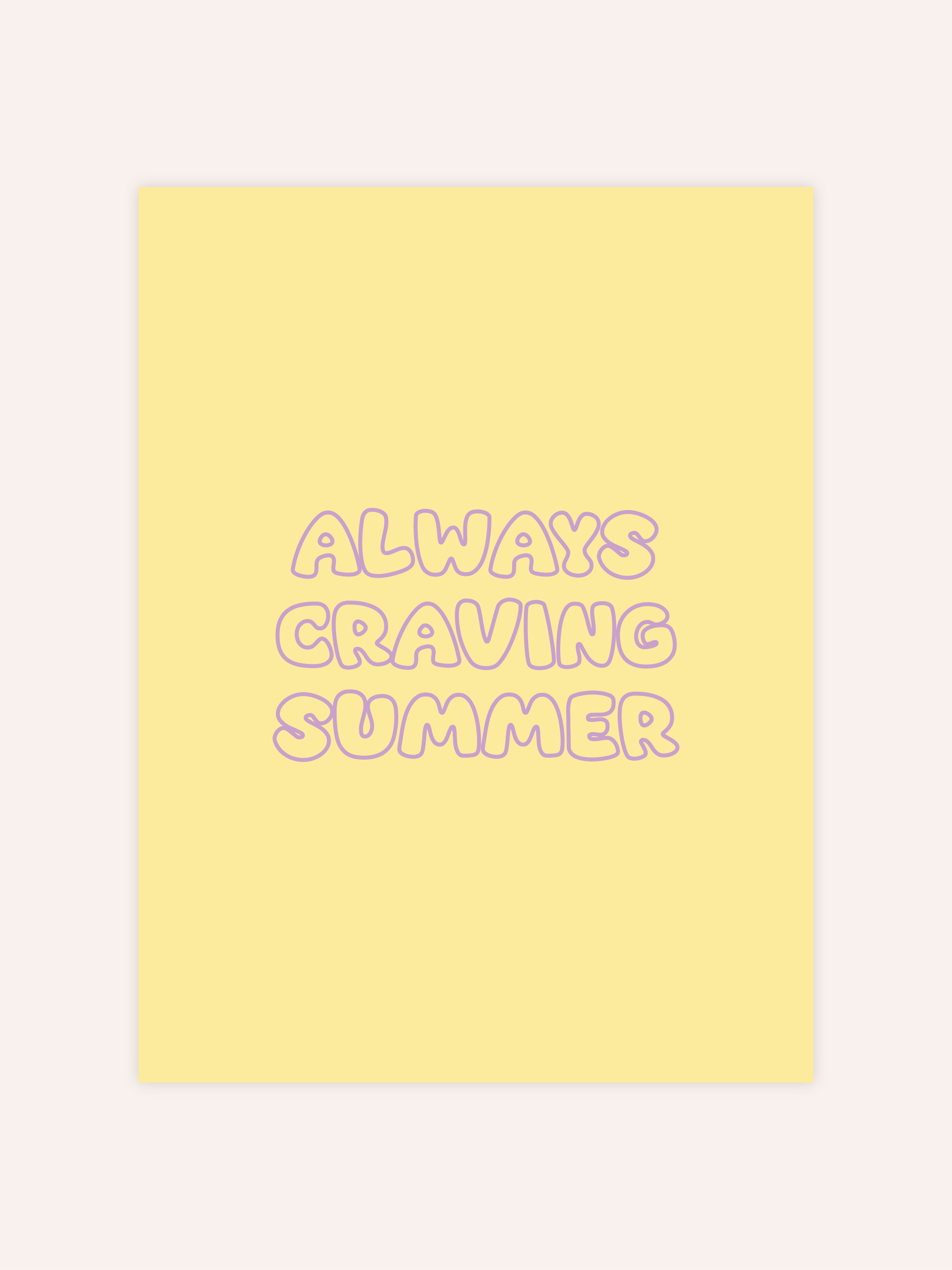 Always Craving Summer Poster