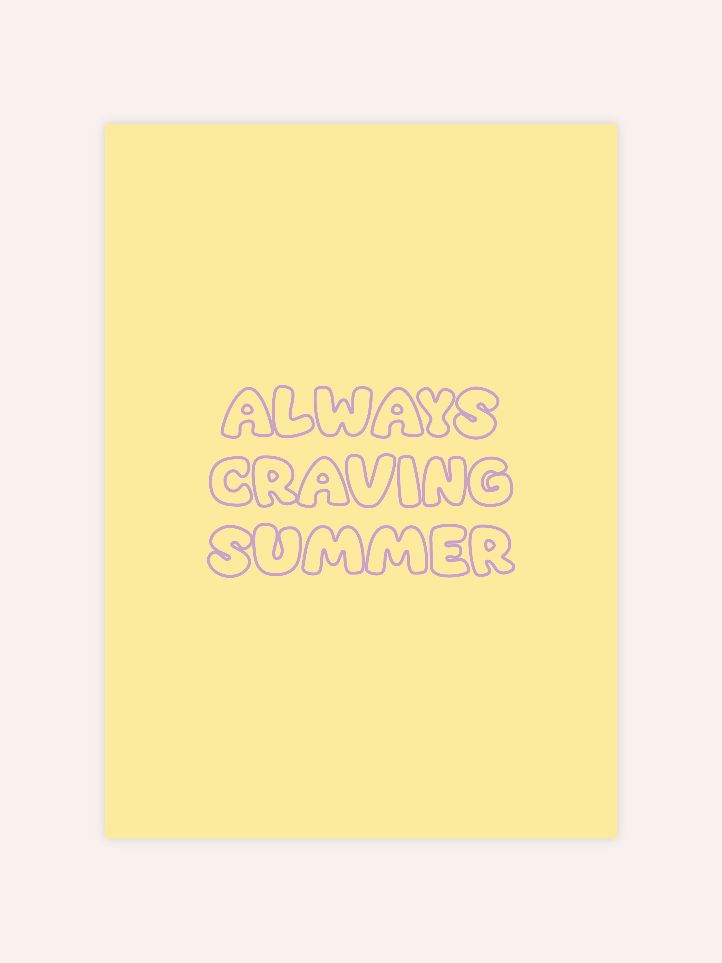 Always Craving Summer Poster