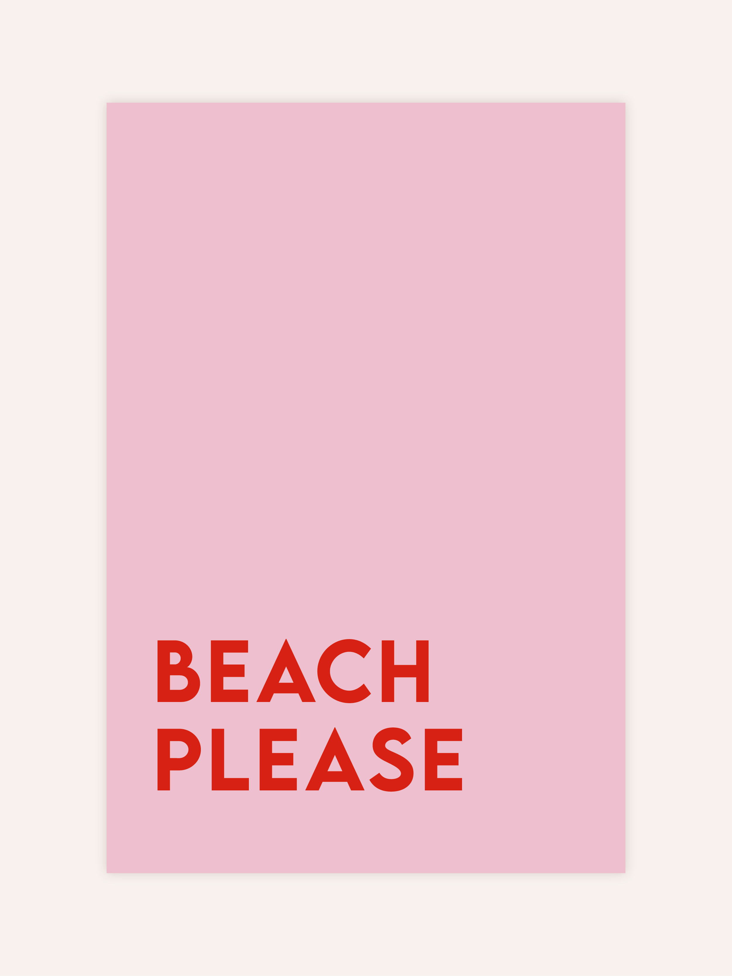 Beach Please Poster