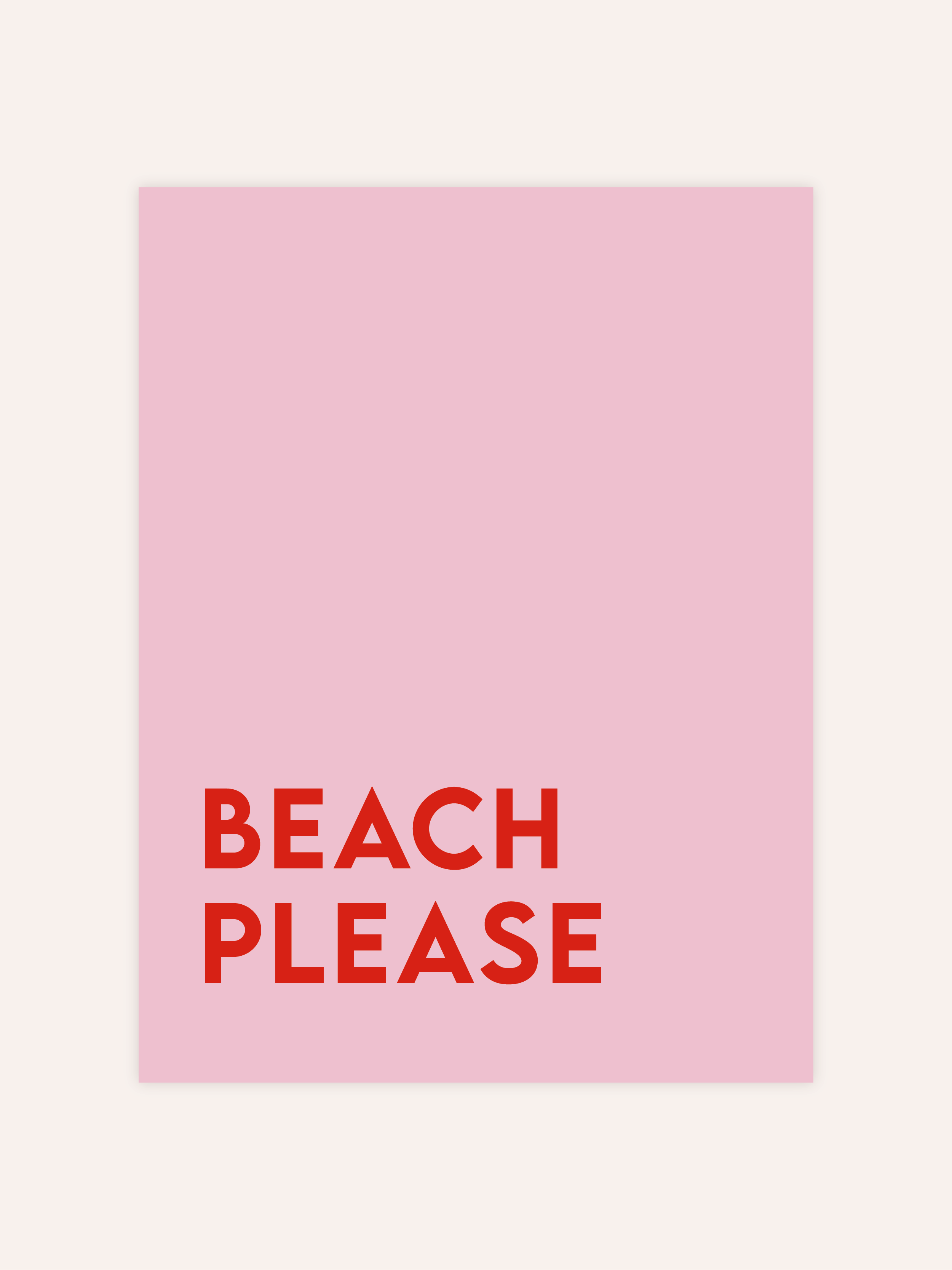Beach Please Poster
