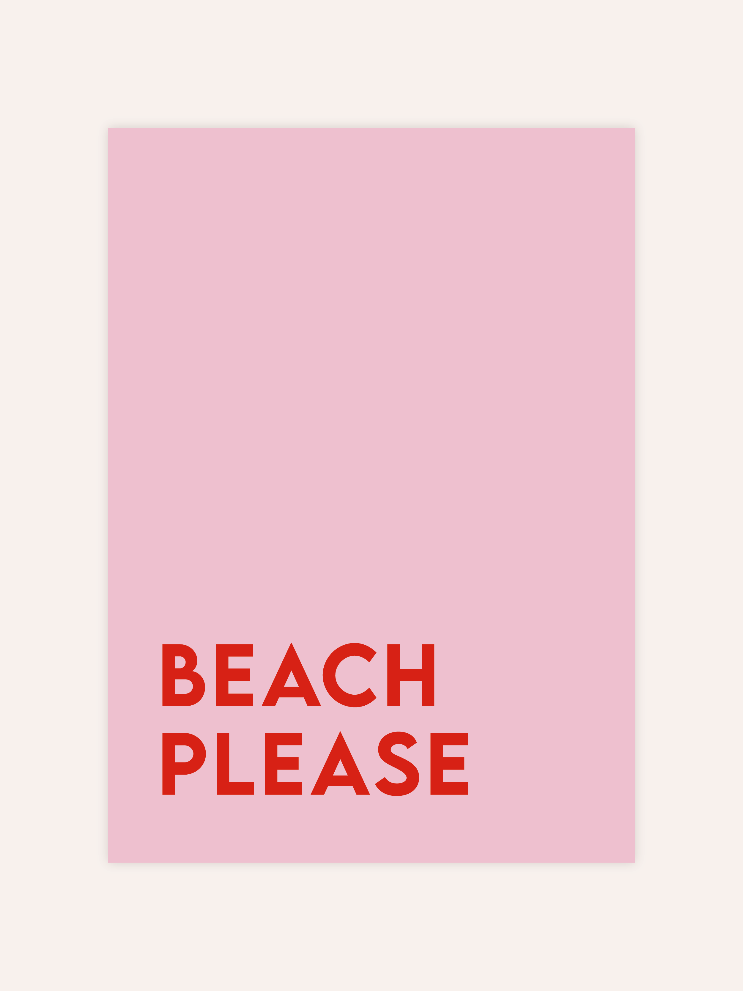 Beach Please Poster