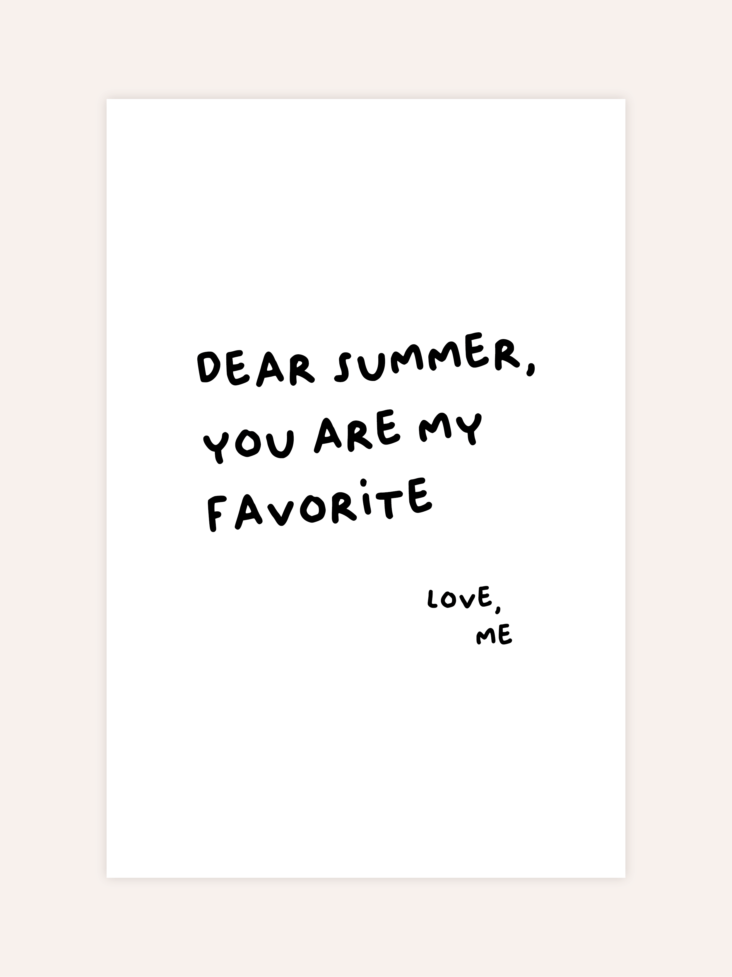 Dear Summer Poster