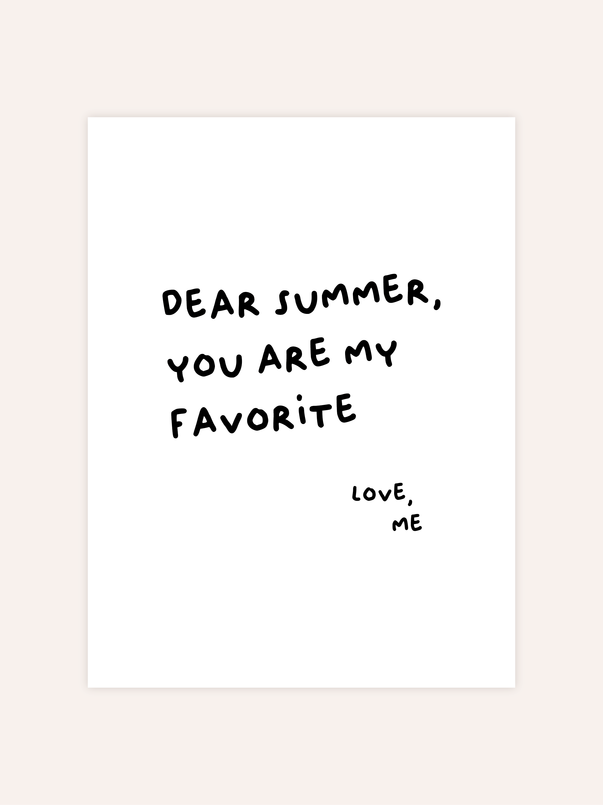 Dear Summer Poster