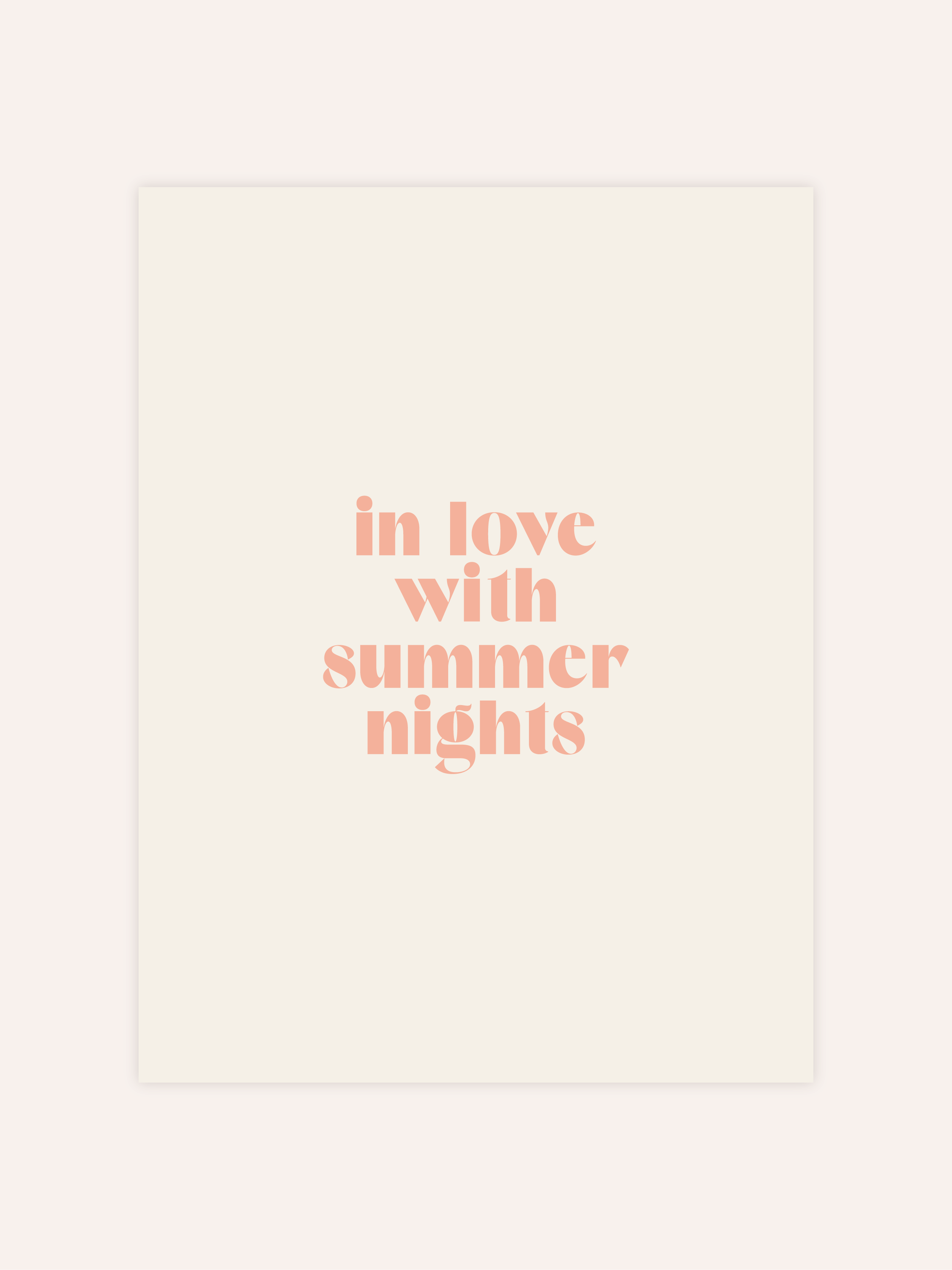 In Love With Summer Nights Poster