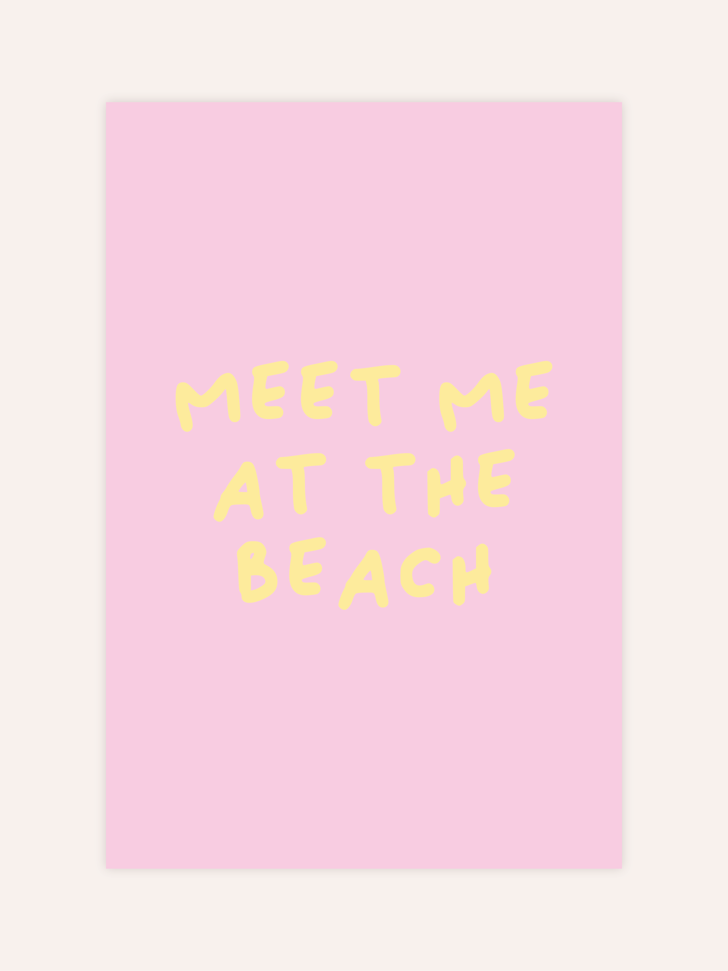 Meet Me At The Beach Poster
