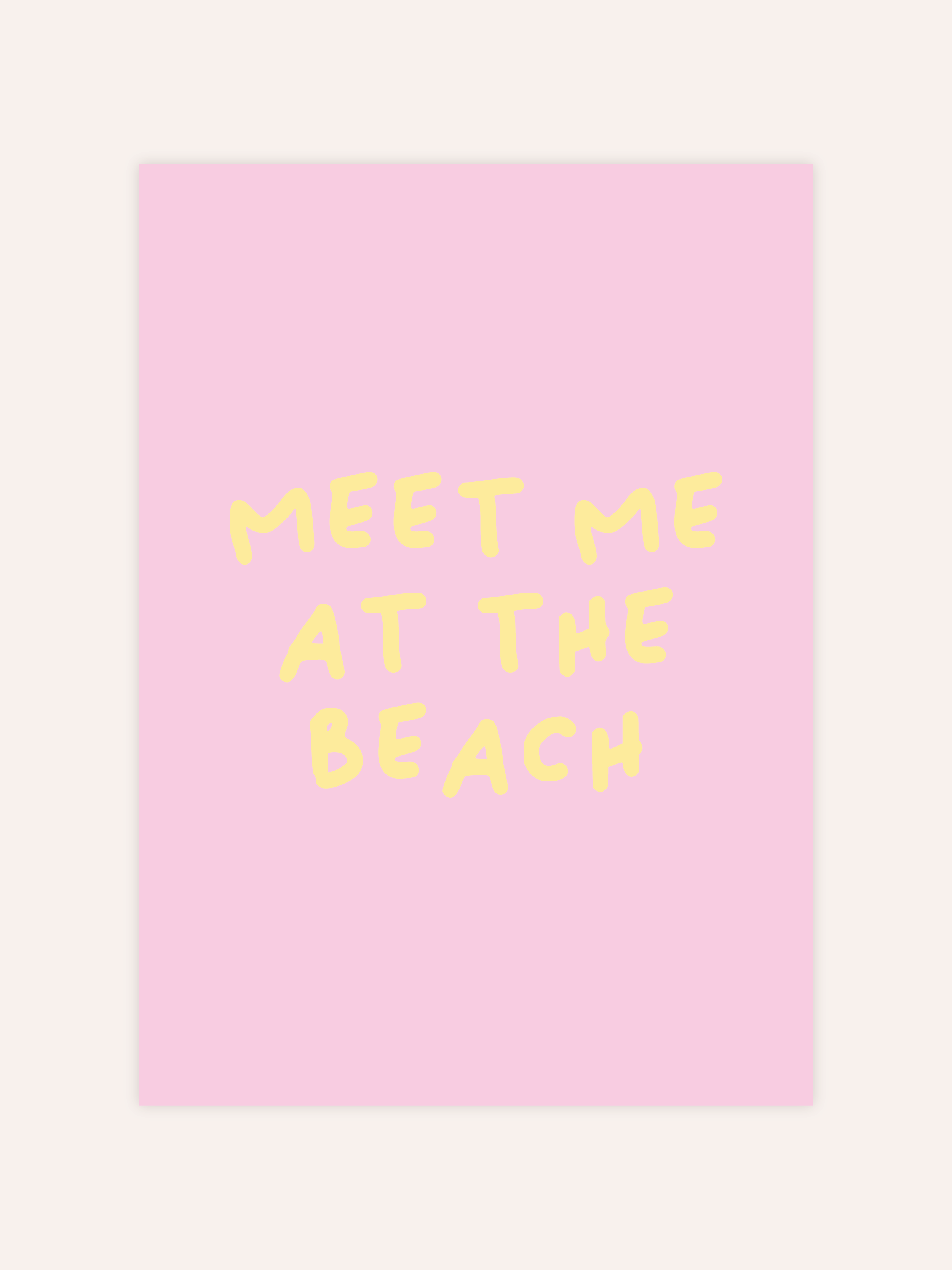 Meet Me At The Beach Poster