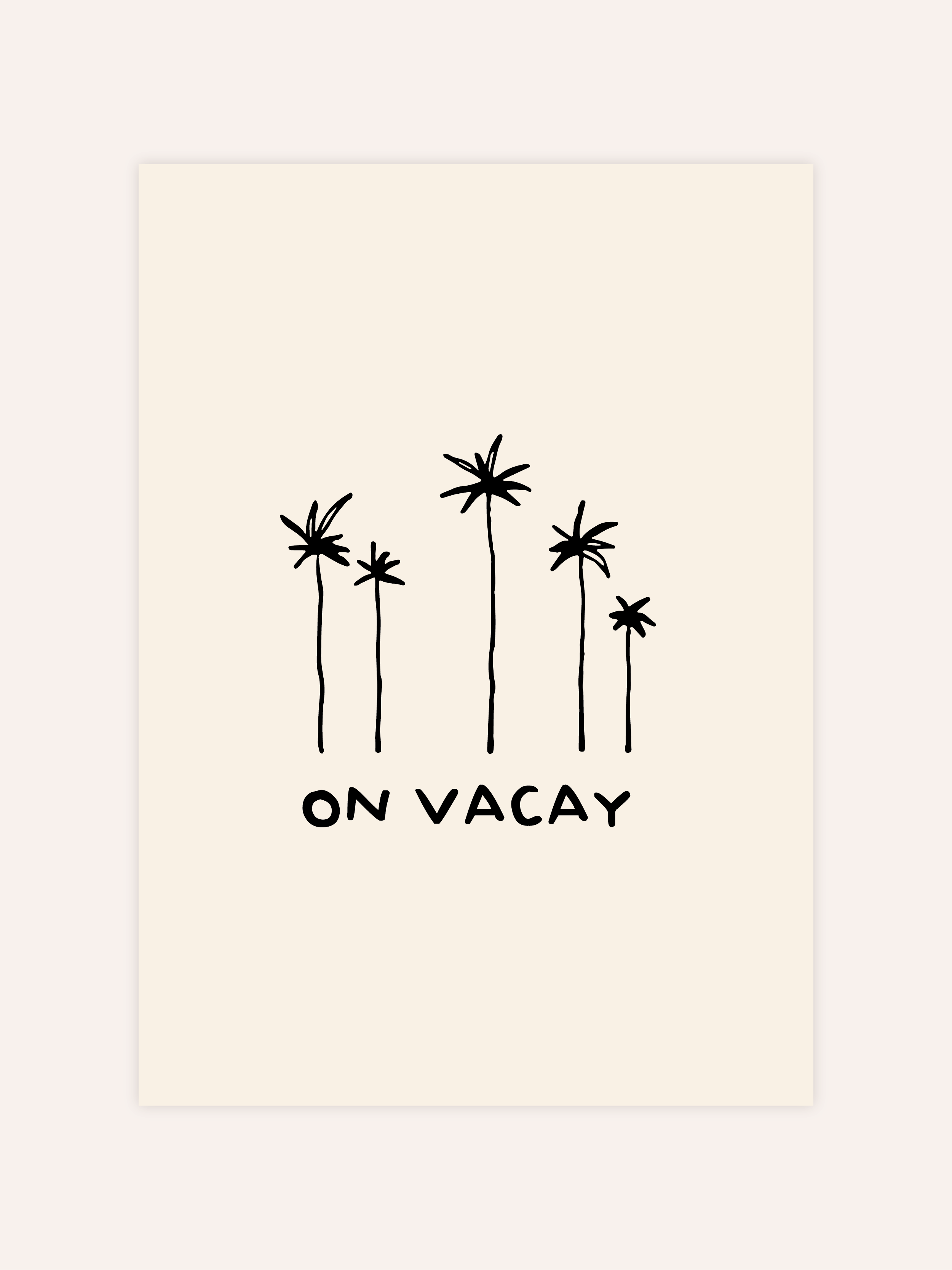 On Vacay Poster